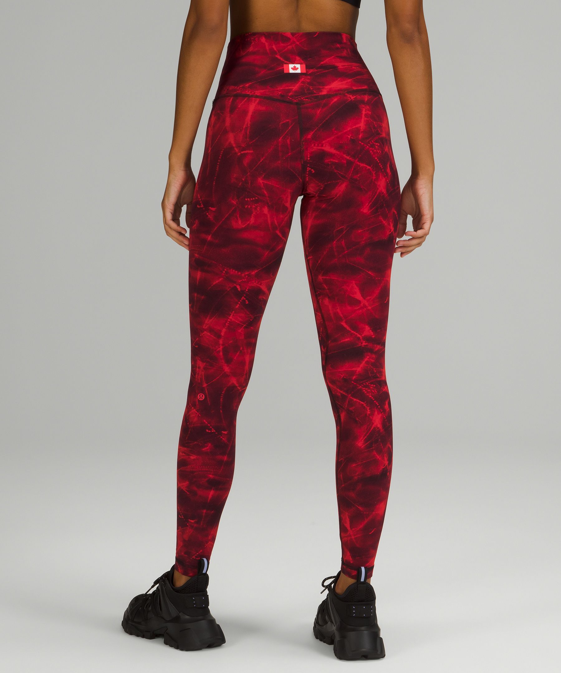 lululemon athletica, Pants & Jumpsuits, 4 Lululemon Black Pink Red  Cropped Yoga Leggings Size 4 Xs Skinny Bundle Set