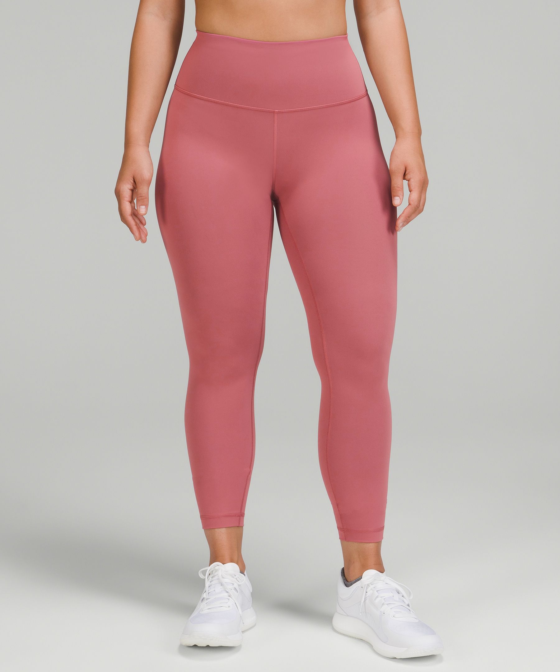 Lululemon Wunder Train Contour Fit High-rise Tights 25" In Brier Rose