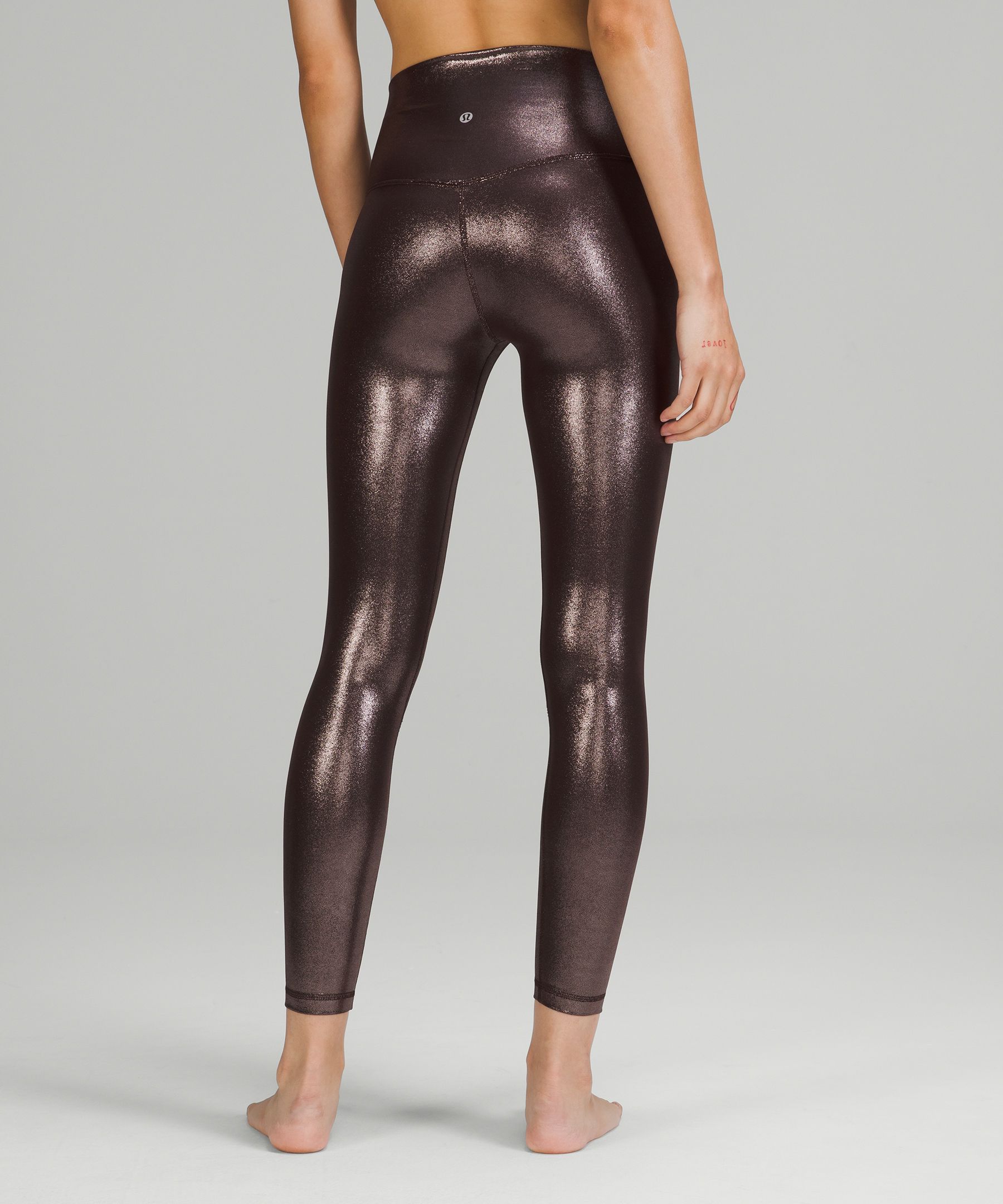 Lululemon Shine Tight (Roll Down) - Shimmy Shimmer Multi - lulu fanatics