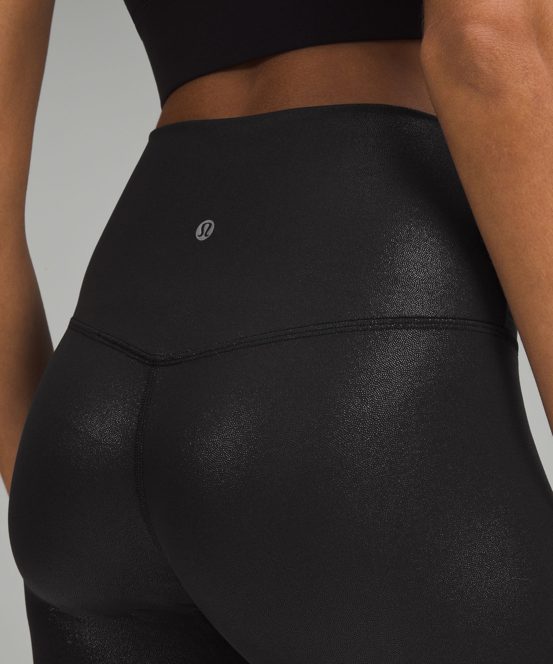 New! Lululemon Align Shiny Yoga Pants Size 12 Radiate Foil Print