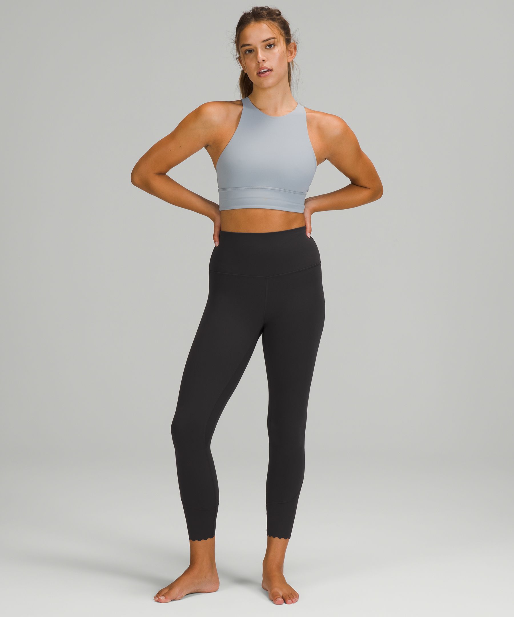 lululemon athletica, Pants & Jumpsuits, Lululemon Tight Stuff Reflective  Size Leggings Crop Scallopededge Athletic