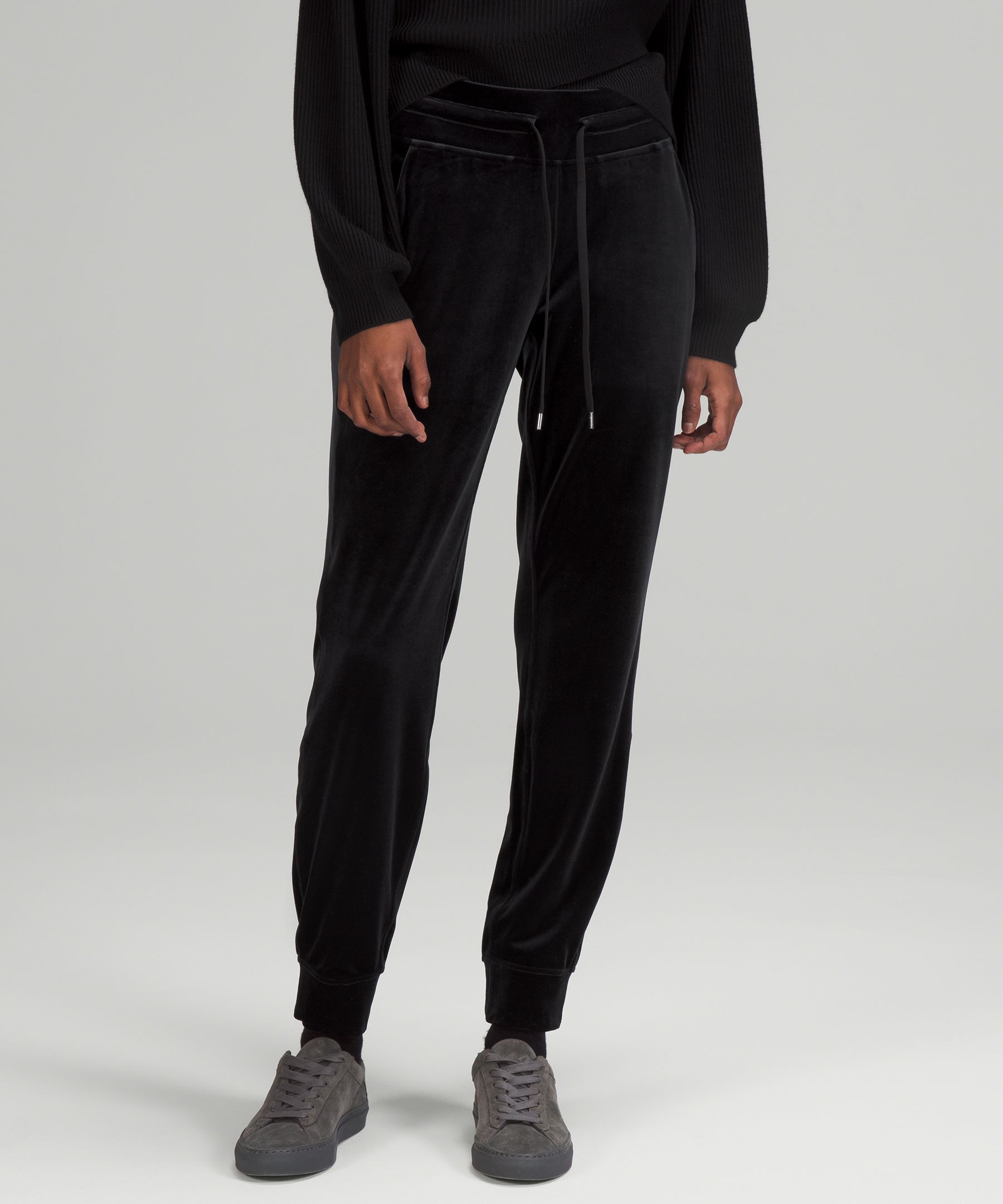 Super High Waisted Velour Joggers