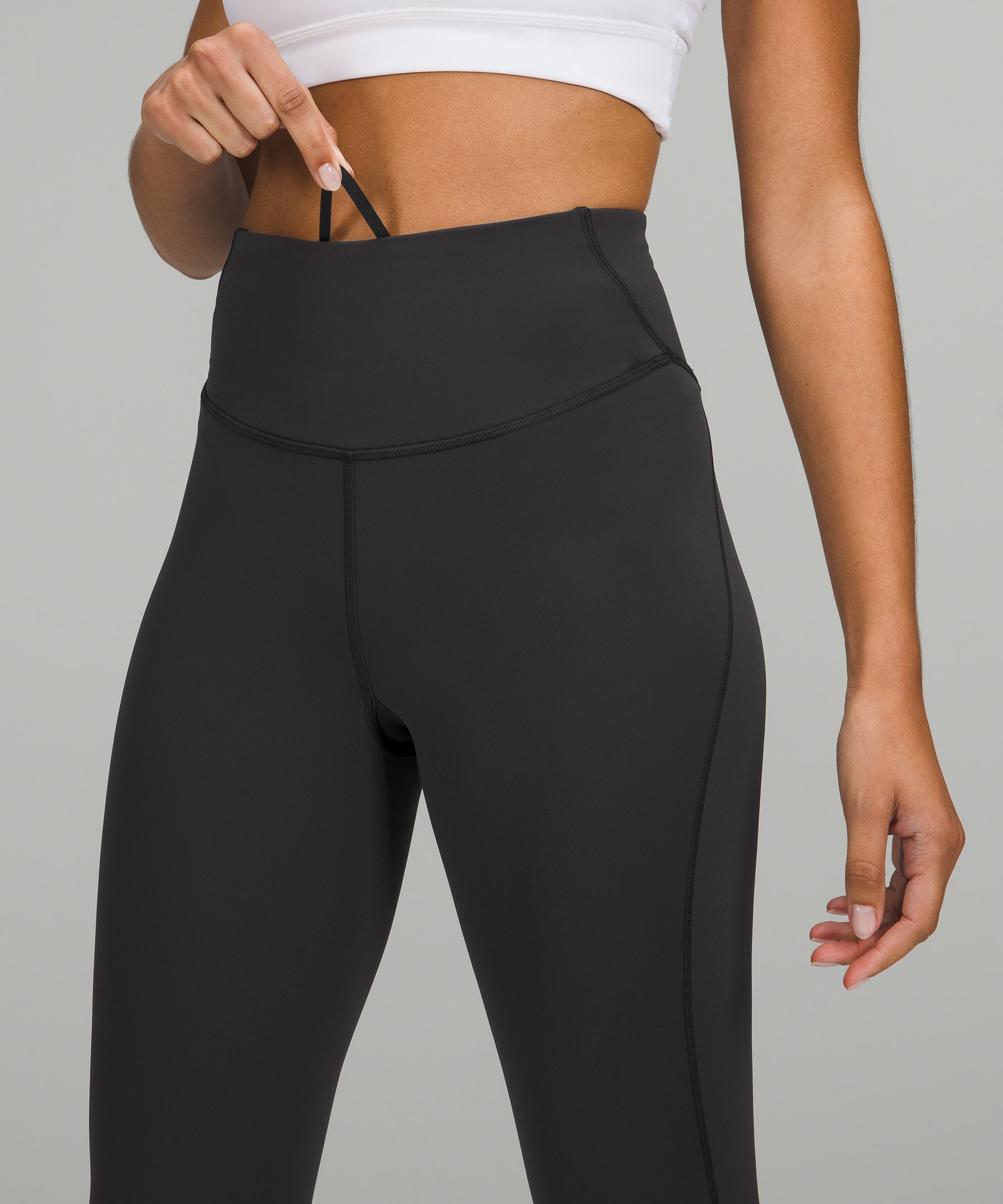 NEW! Lululemon BASE PACE HIGH-RISE CROP 23” Legging — Size 4 Black Nulux,  Pocket