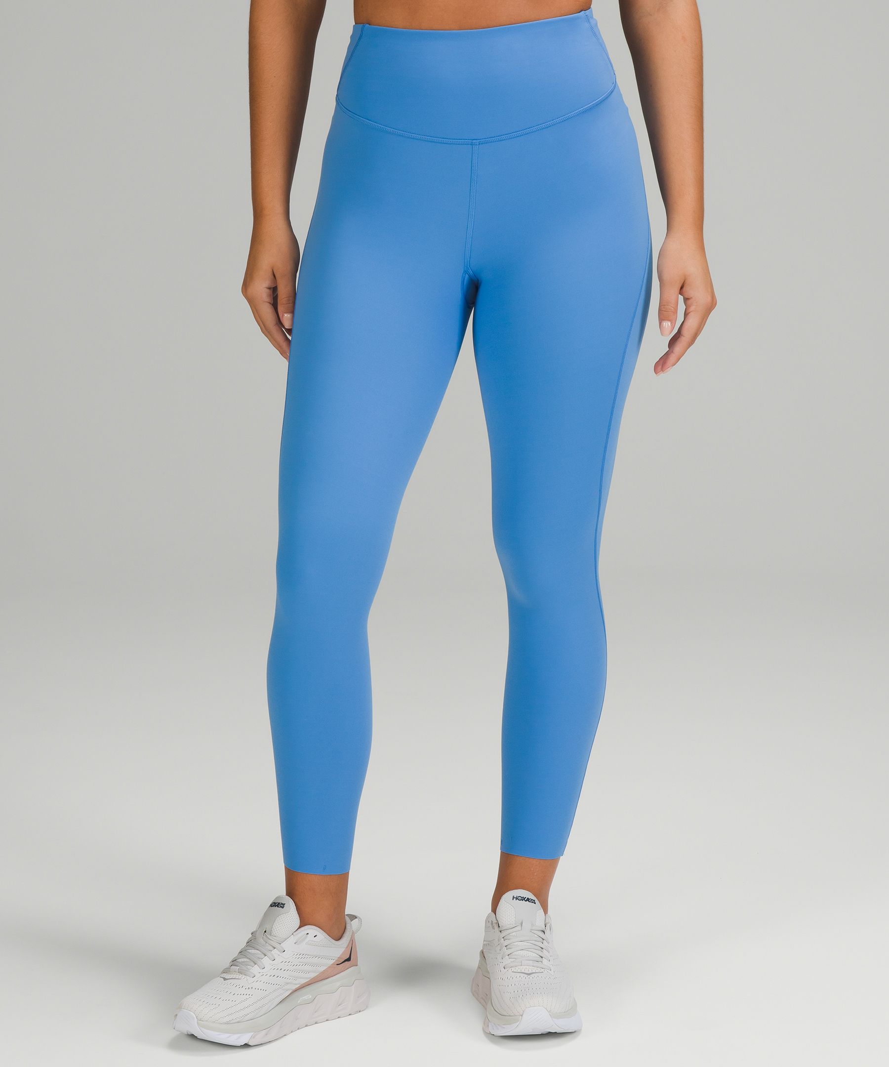 Lululemon Base Pace High Rise Running Tights 25 Brushed Nulux In Blue Nile Modesens