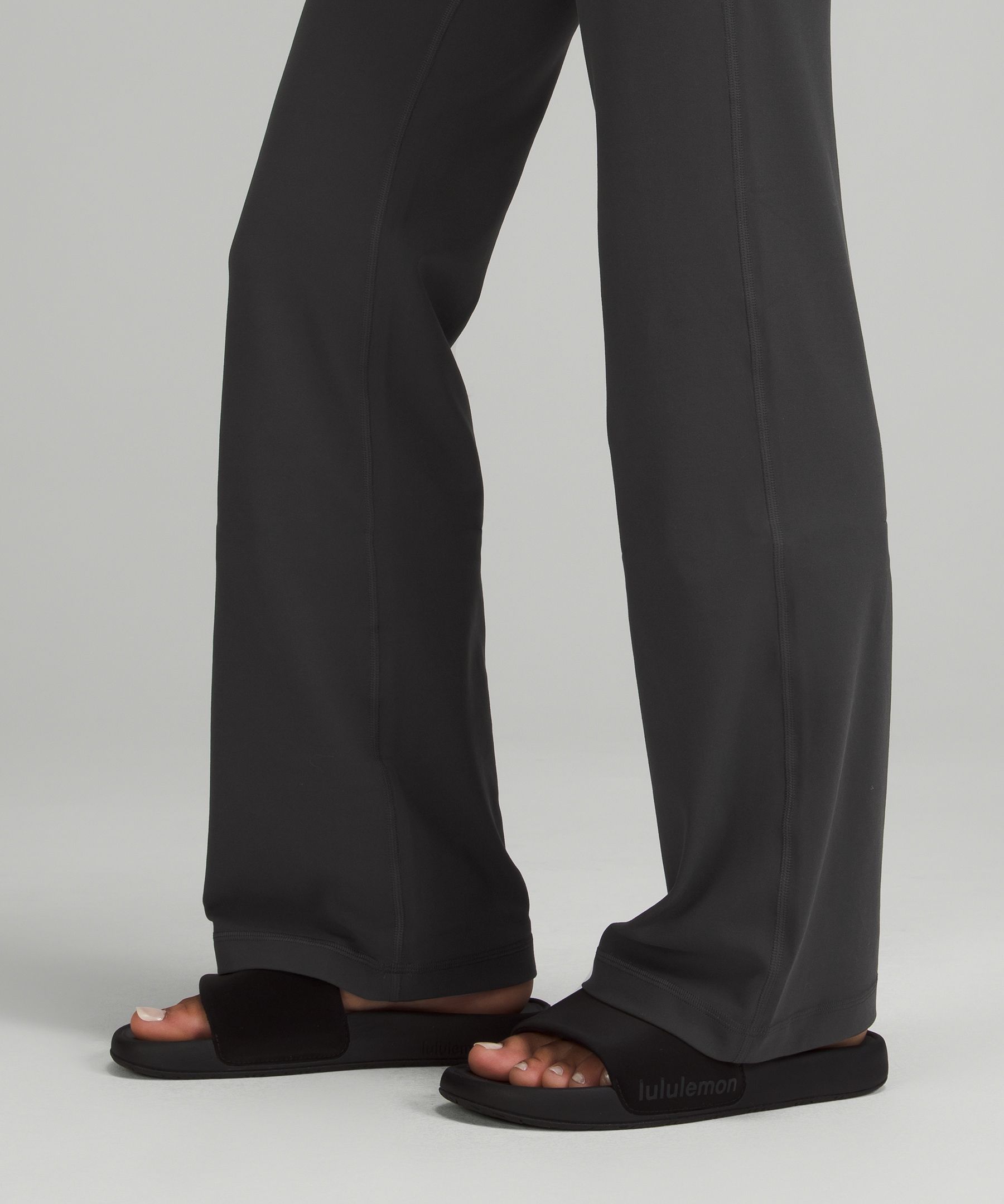 Lululemon Astro Pants 2 Regular Black Grey Dark Teal Striped Yoga