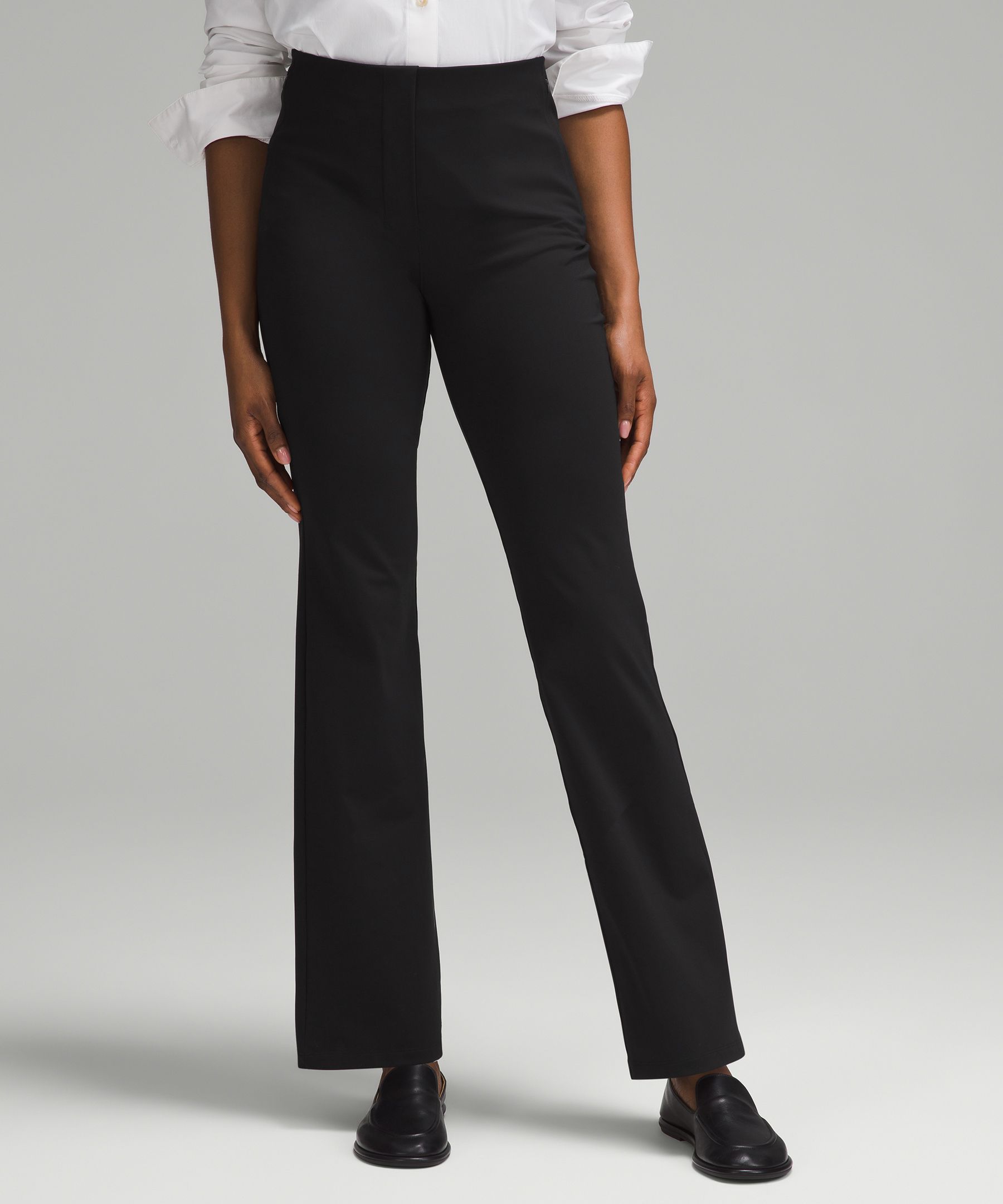 Women's High-rise Straight Trousers - A New Day™ Black 16 : Target