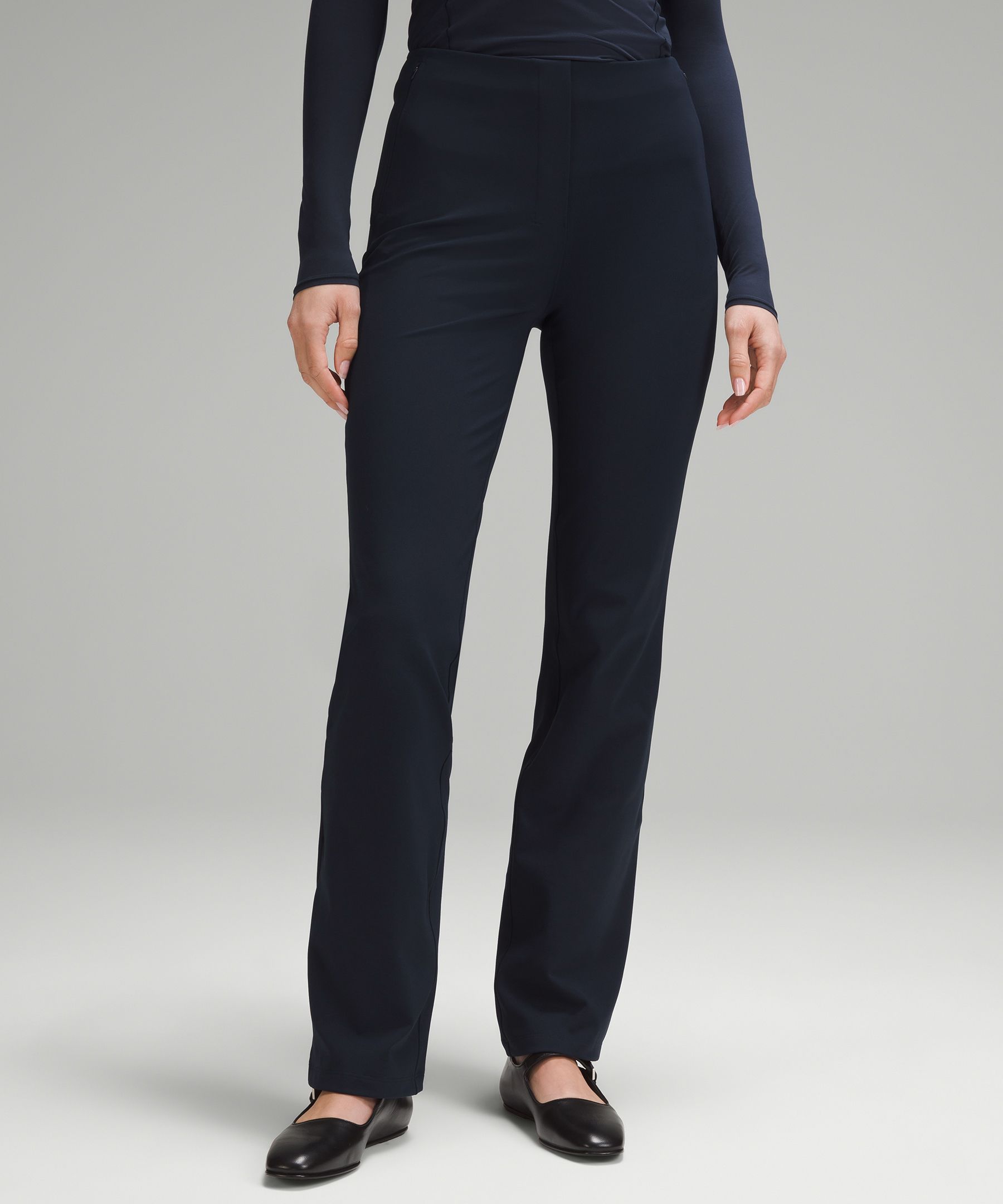 Smooth Fit Pull-On High-Rise Pant Regular - Navy,Blue