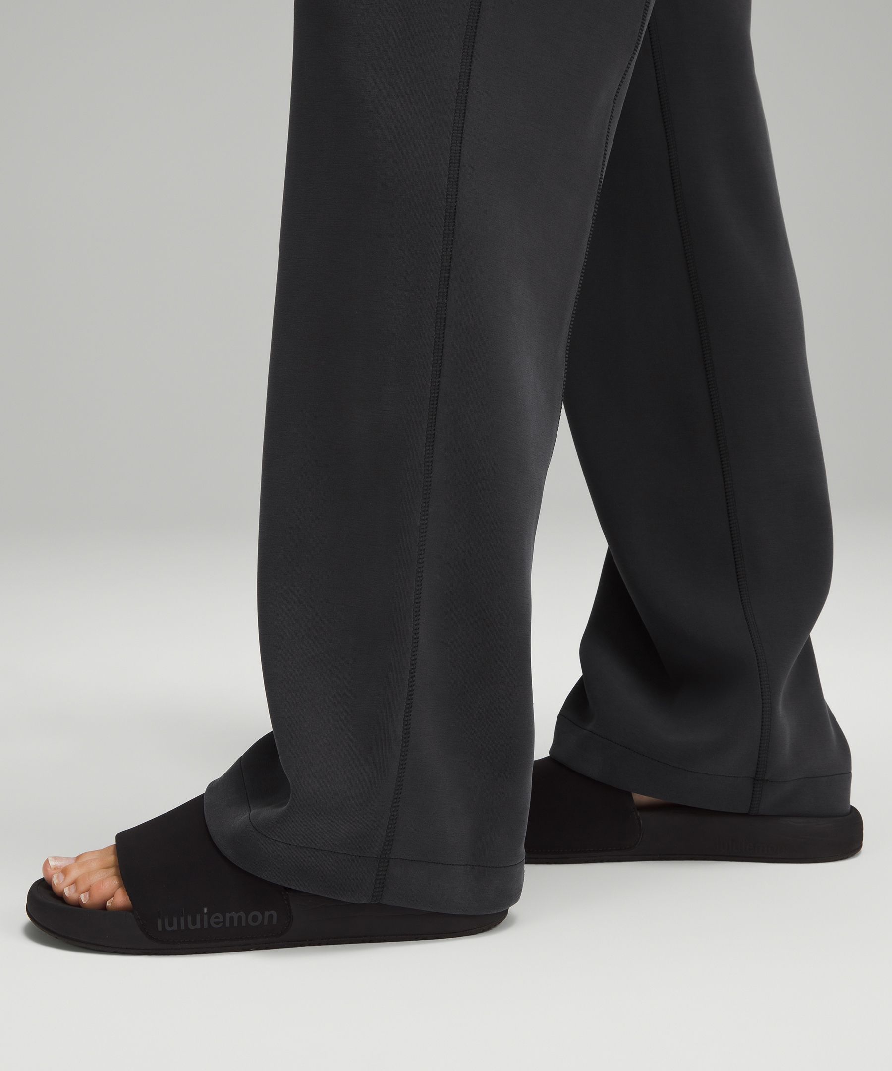 lululemon athletica, Pants & Jumpsuits, Lululemon Softstreme Relaxed Highrise  Pant Black Size 8