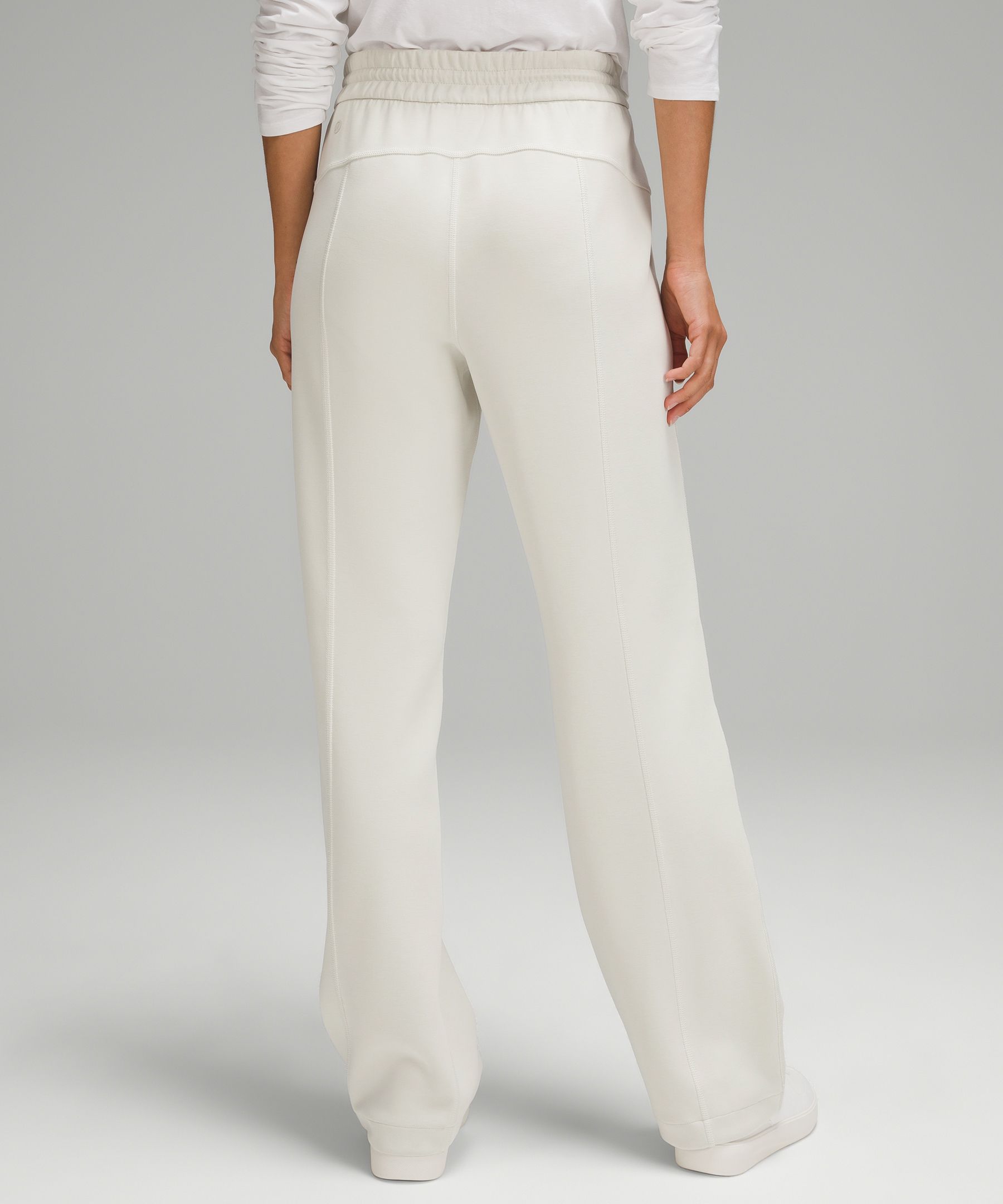 lululemon athletica, Pants & Jumpsuits, Lululemon Womens Softstreme  Relaxed Highrise Pants White Opal Size