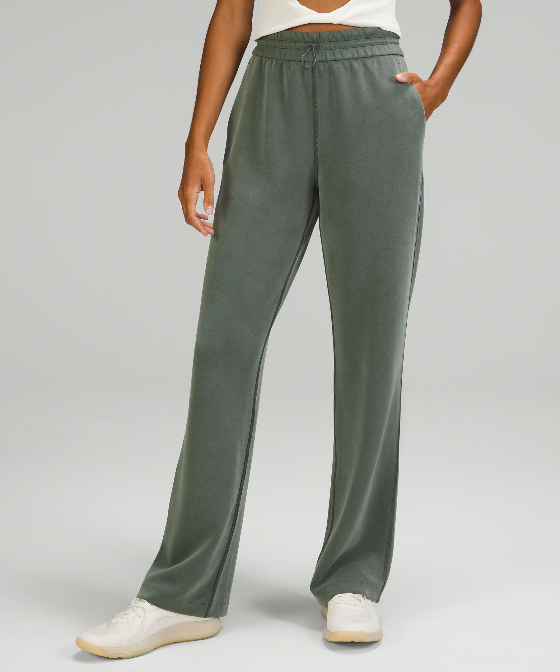 Lululemon Softstreme High-rise Pants In Smoked Spruce