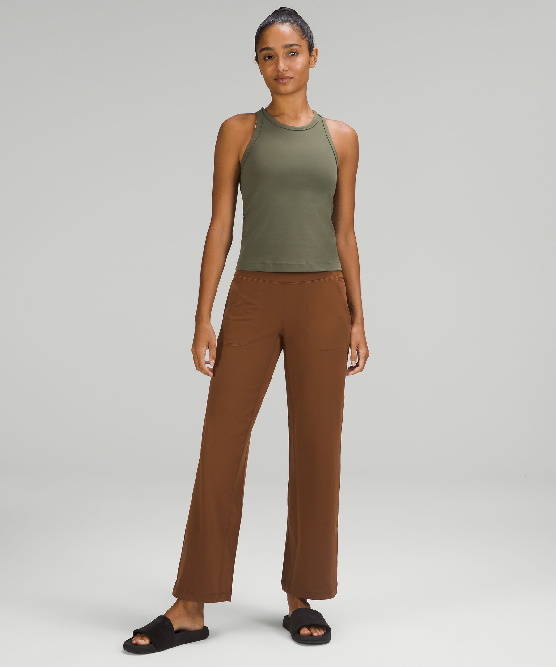 ルルレモン Align™ ハイライズワイドレッグパンツ *ショート