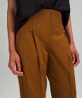 Cotton-Blend Twill 7/8 Trouser
