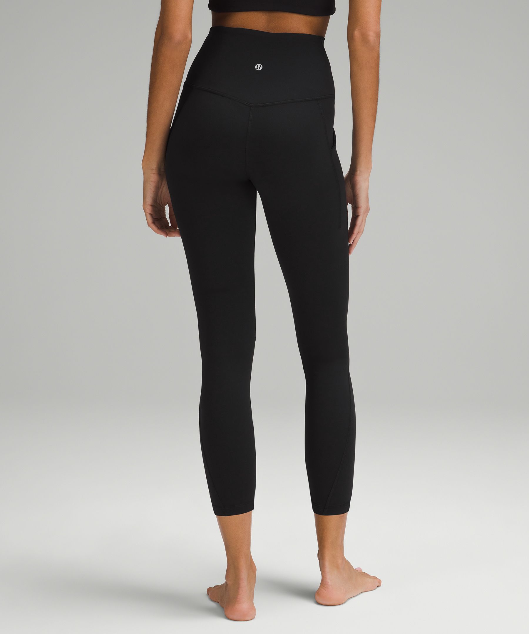 NWT Lululemon Align HR Pant with Pockets 25 Yogo Emboss Black YGMB Size :  4 & 8