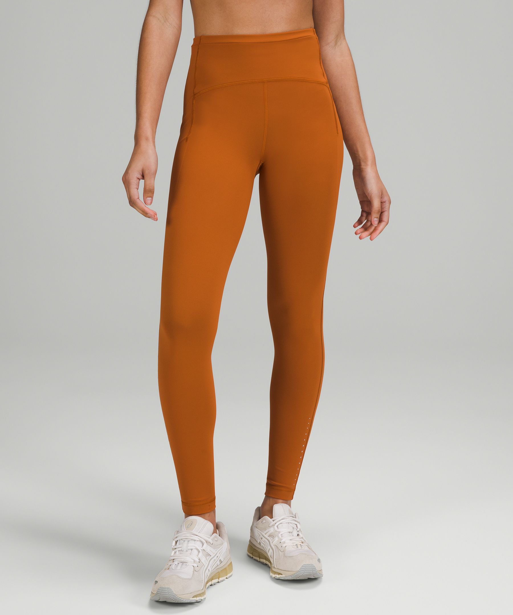 Burnt orange lululemon leggings hotsell