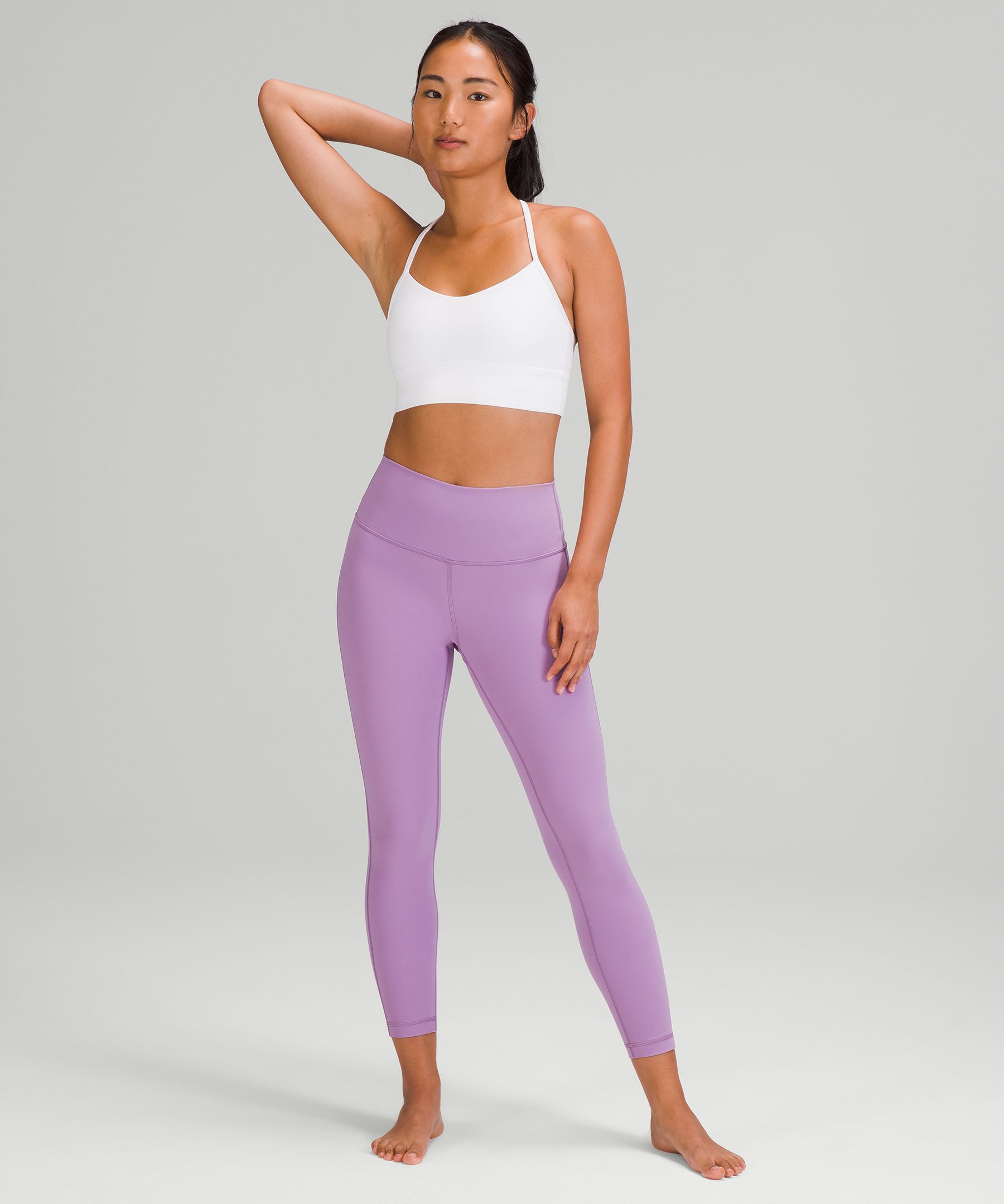 Lululemon Wunder Under HR Crop 22'' Yoga Pant Black Purple