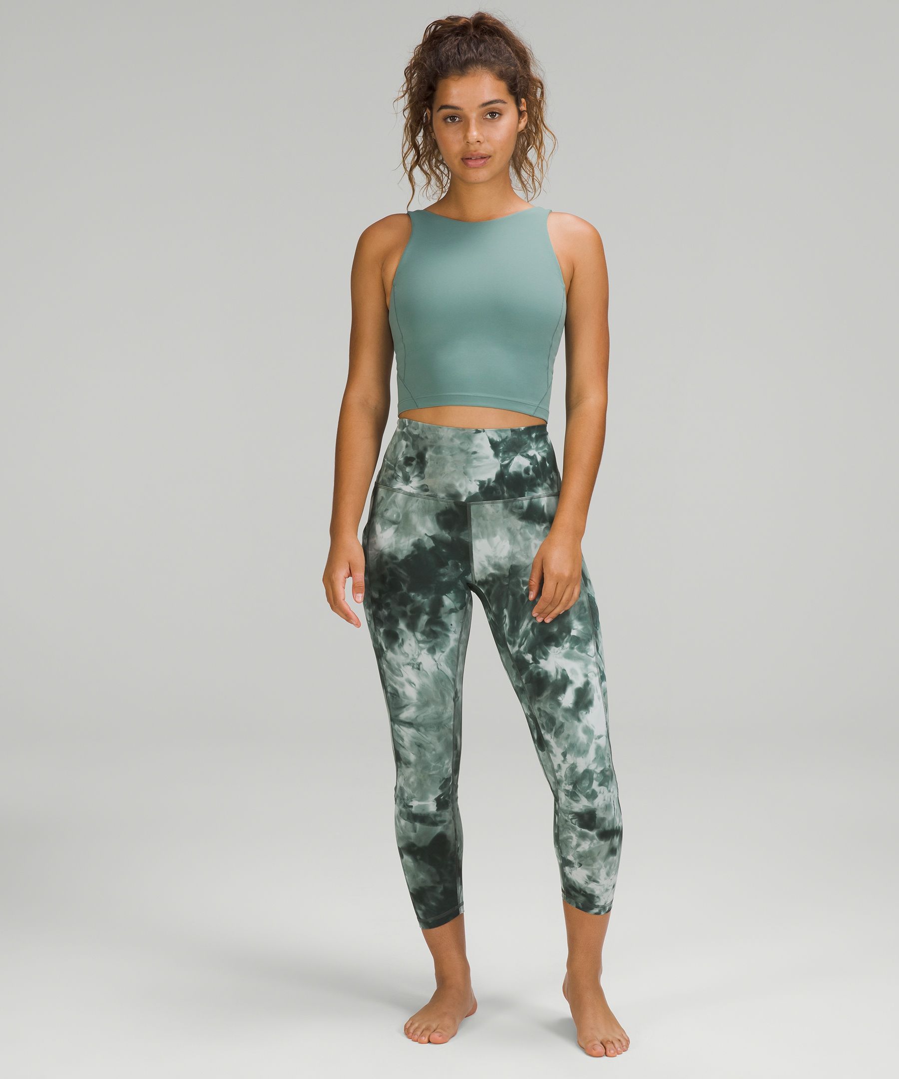 Lululemon Invigorate High-Rise Crop 23 - Smoked Spruce - lulu