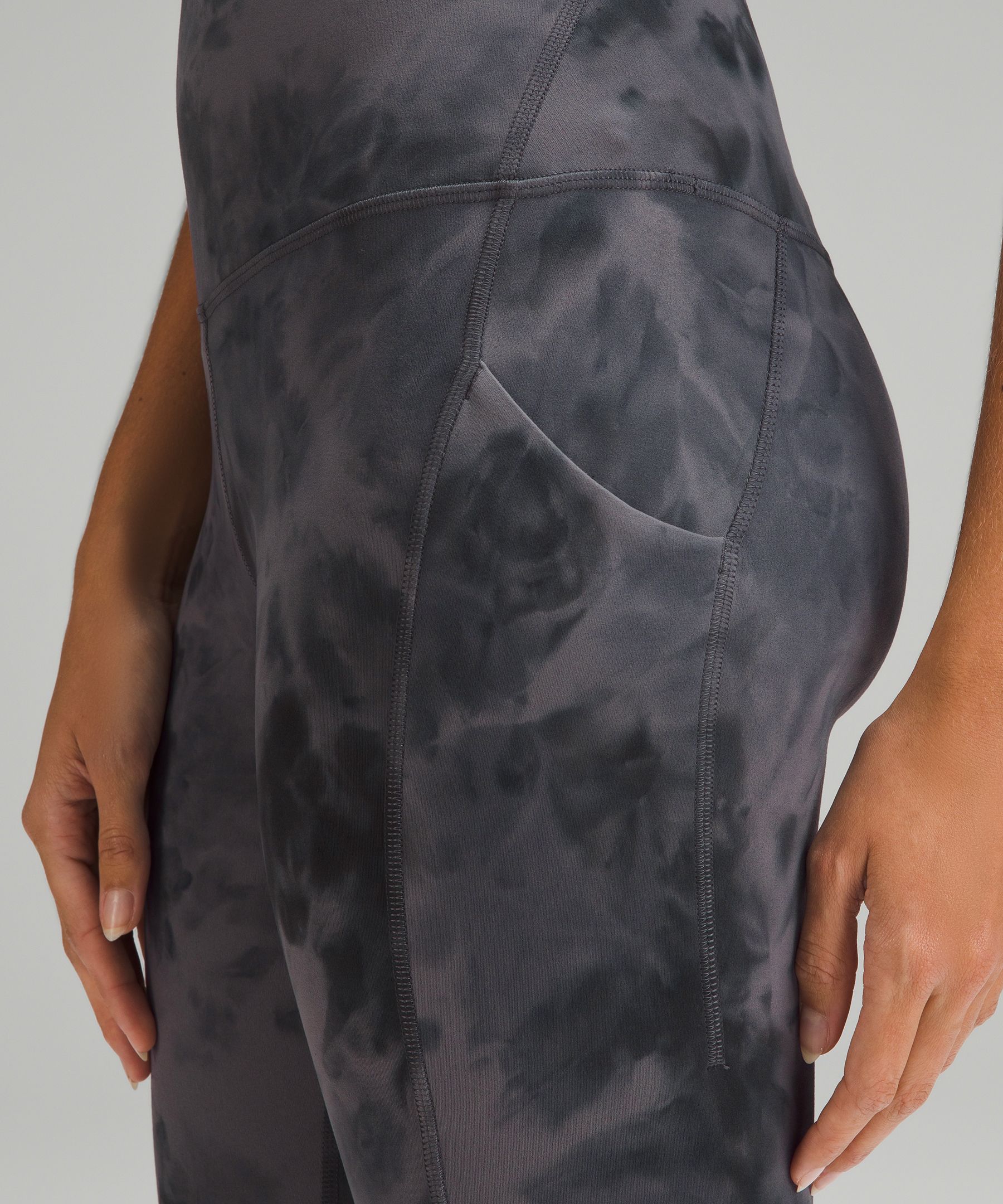 Lululemon align, high.-rise pants, 25 inch. Diamond dye pitch, gray  graphite