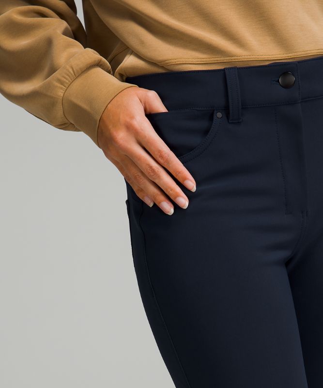 Pantalon slim taille haute 5 poches City Sleek