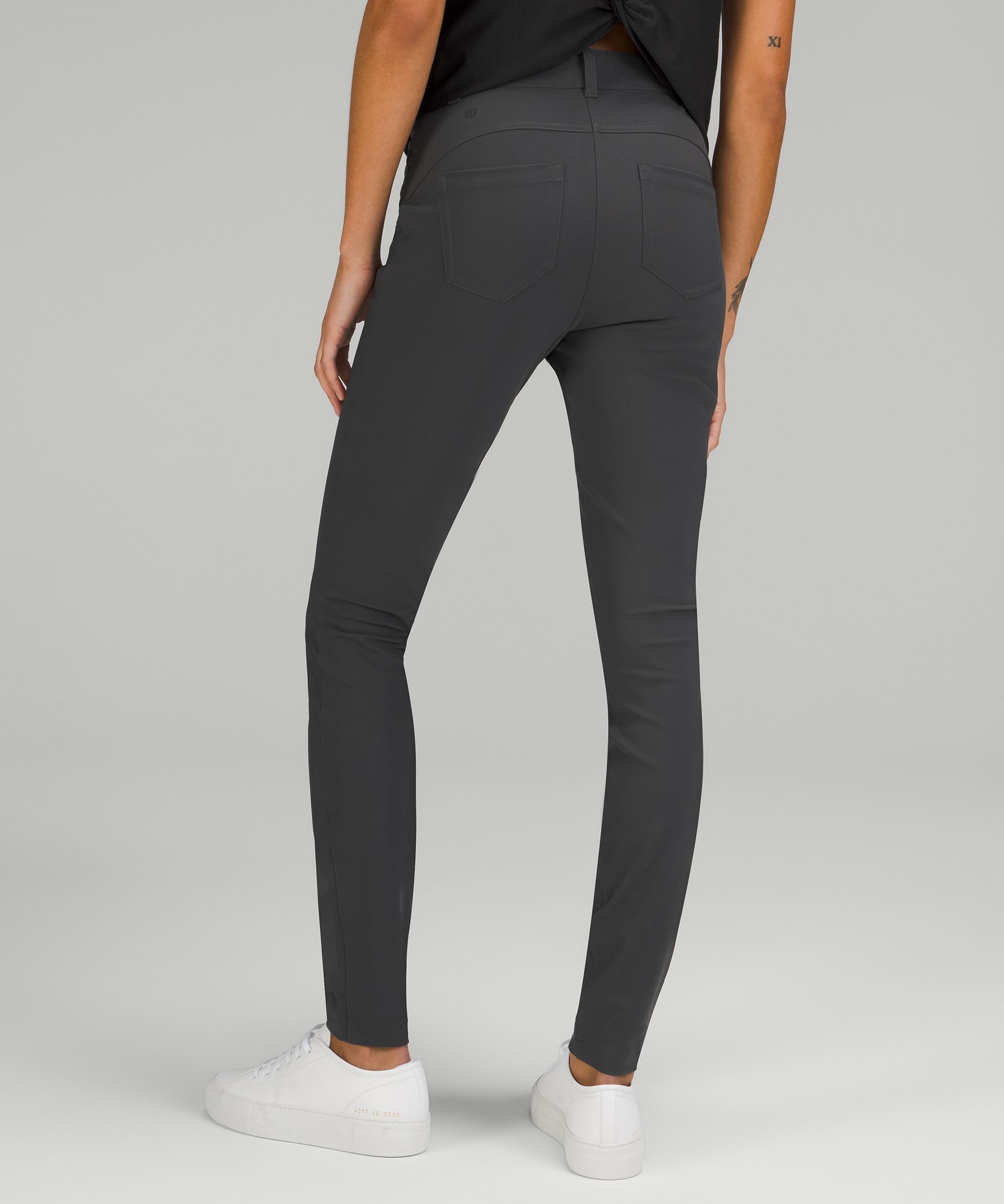 City Sleek Slim-Fit 5 Pocket High-Rise Pant