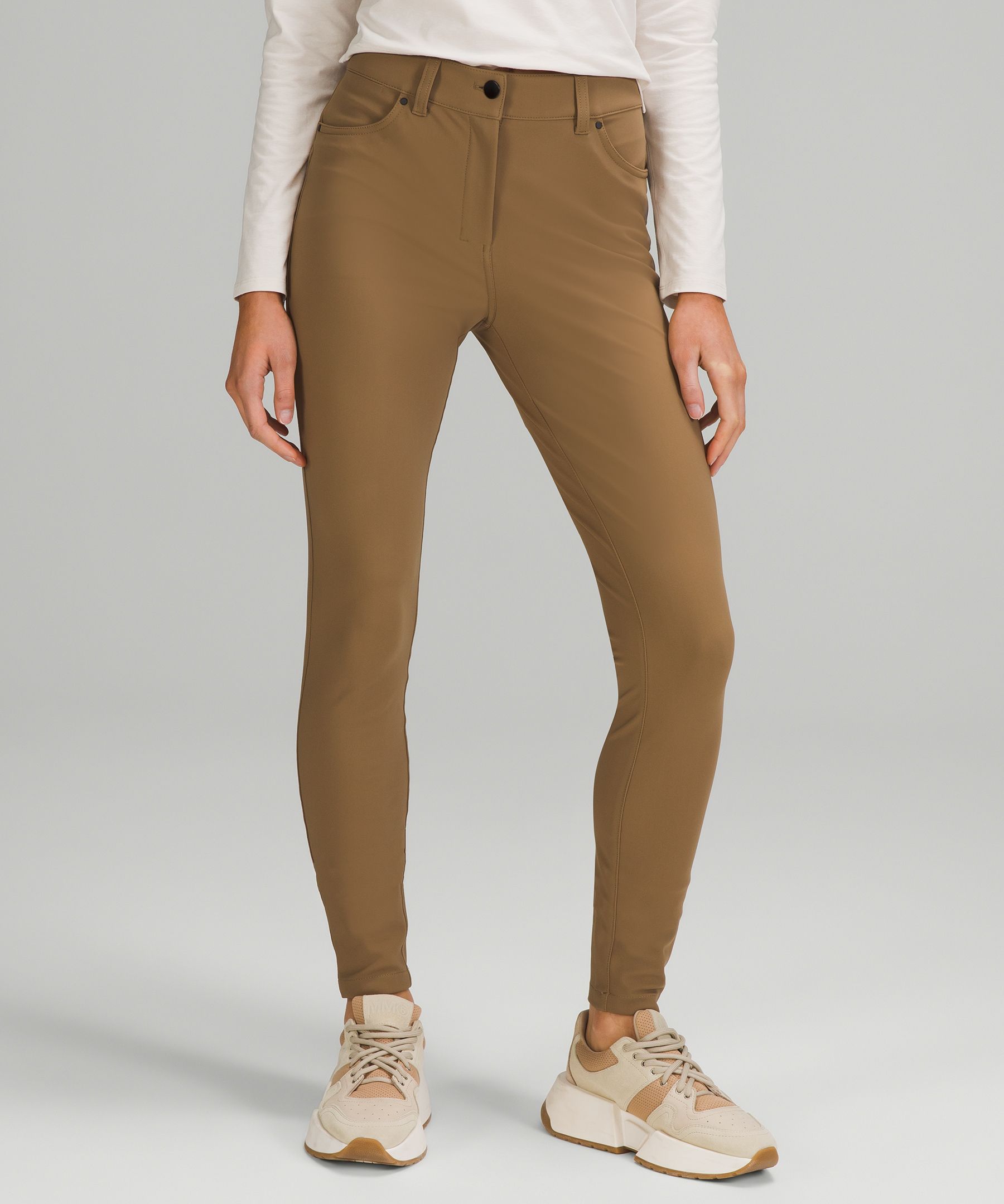 NWOT LULULEMON City Sleek Pant Cognac Brown 5 Pocket Women's Size 4