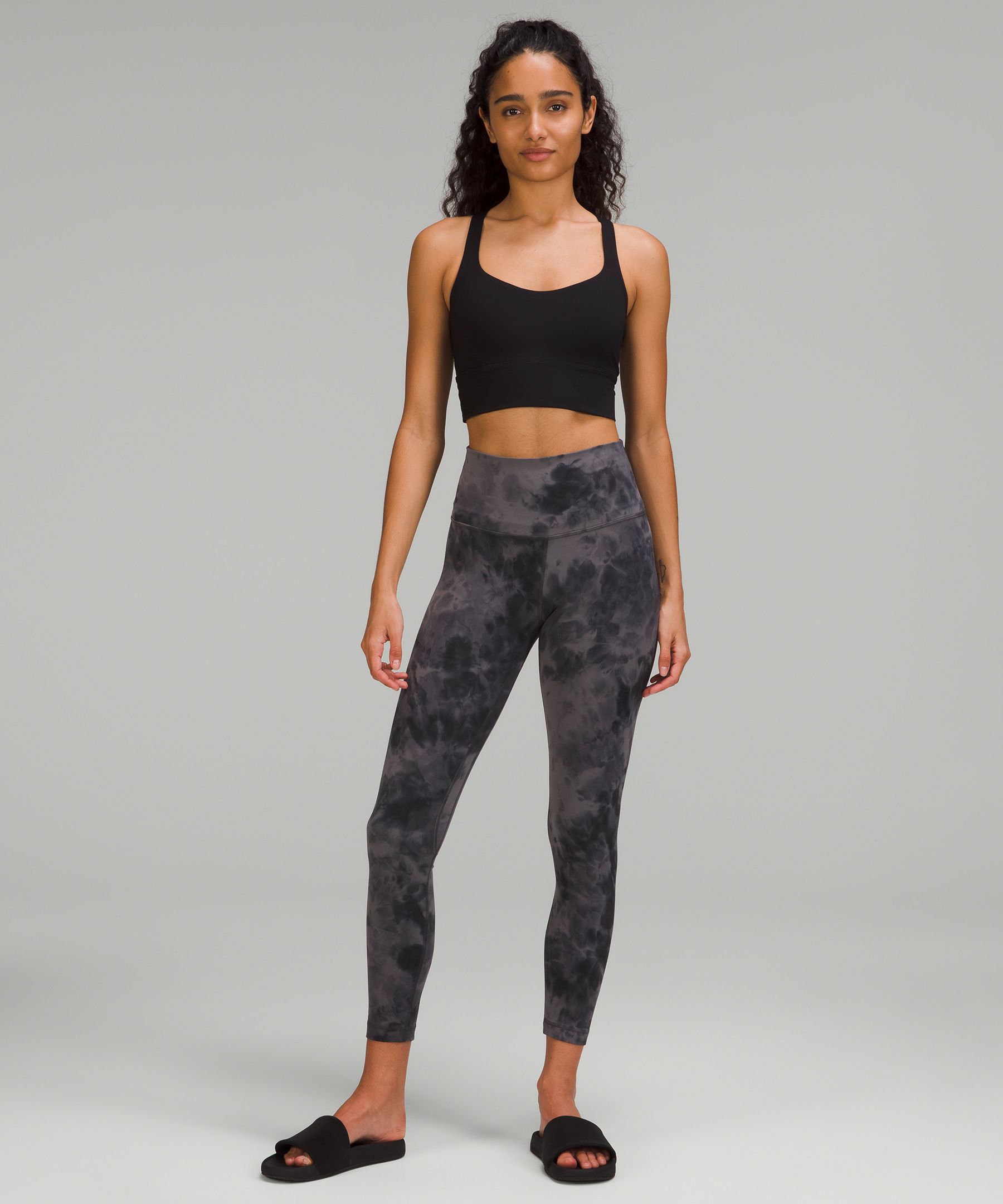 Lululemon twillines ice grey black align leggings, size 2 (25”) – Belle  Boutique Consignment