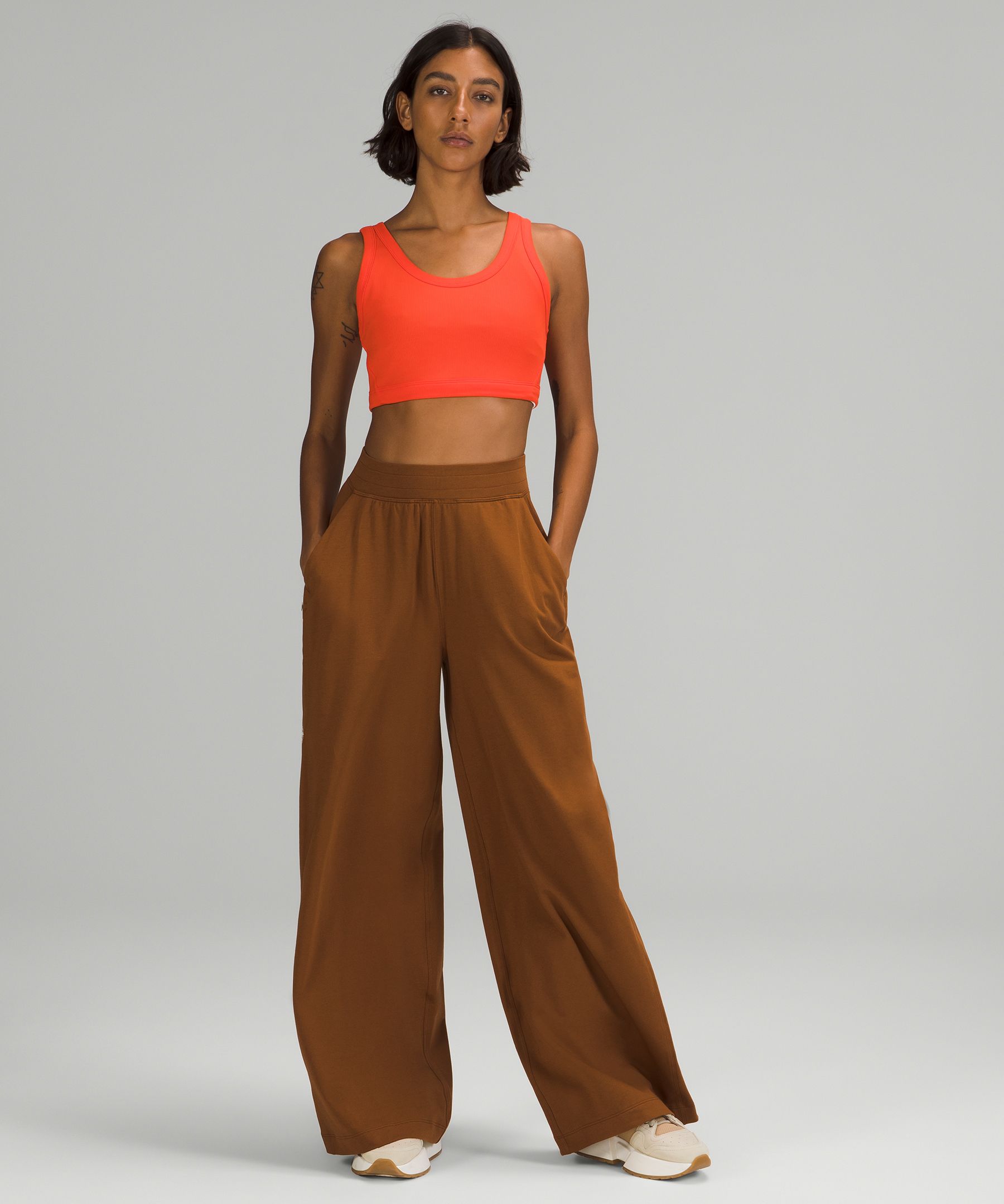 Lululemon + LA Wide Leg Side Split High-Rise Pant