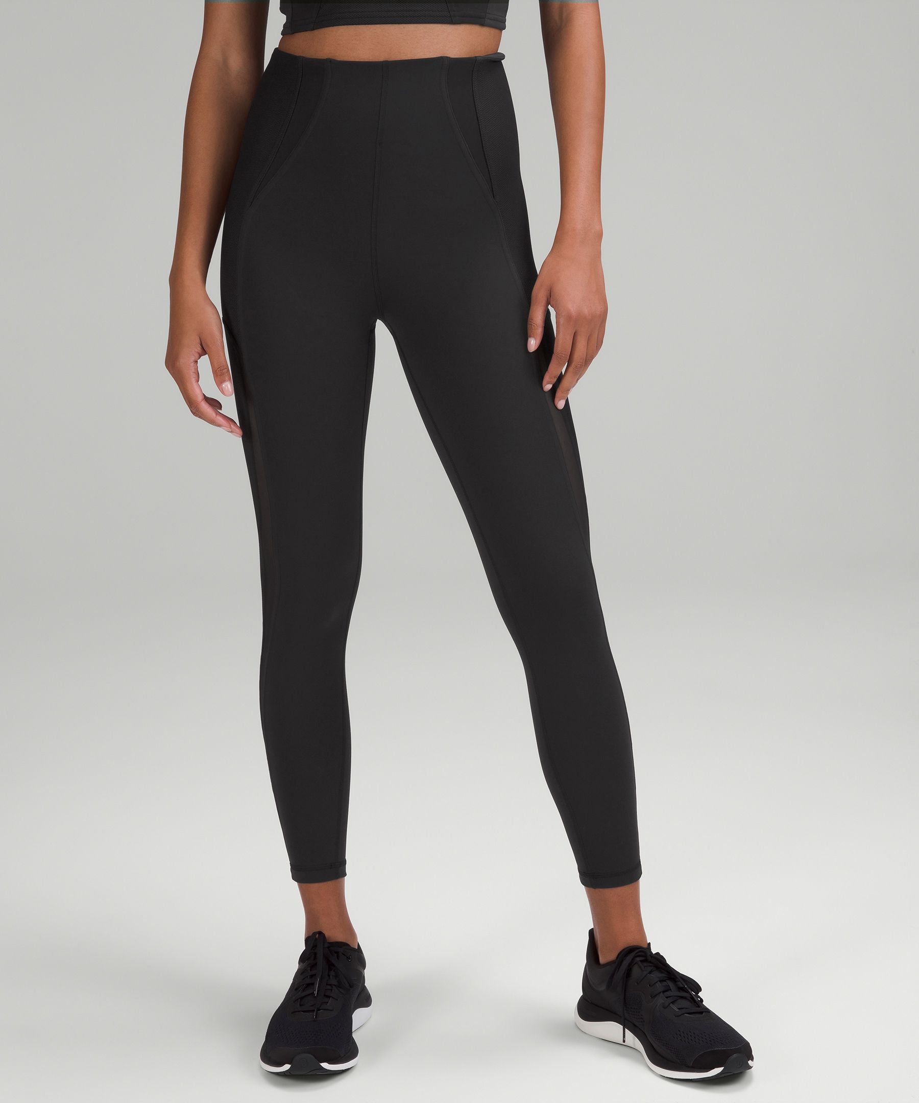 Black Super High Leggings - Bounce Fabric