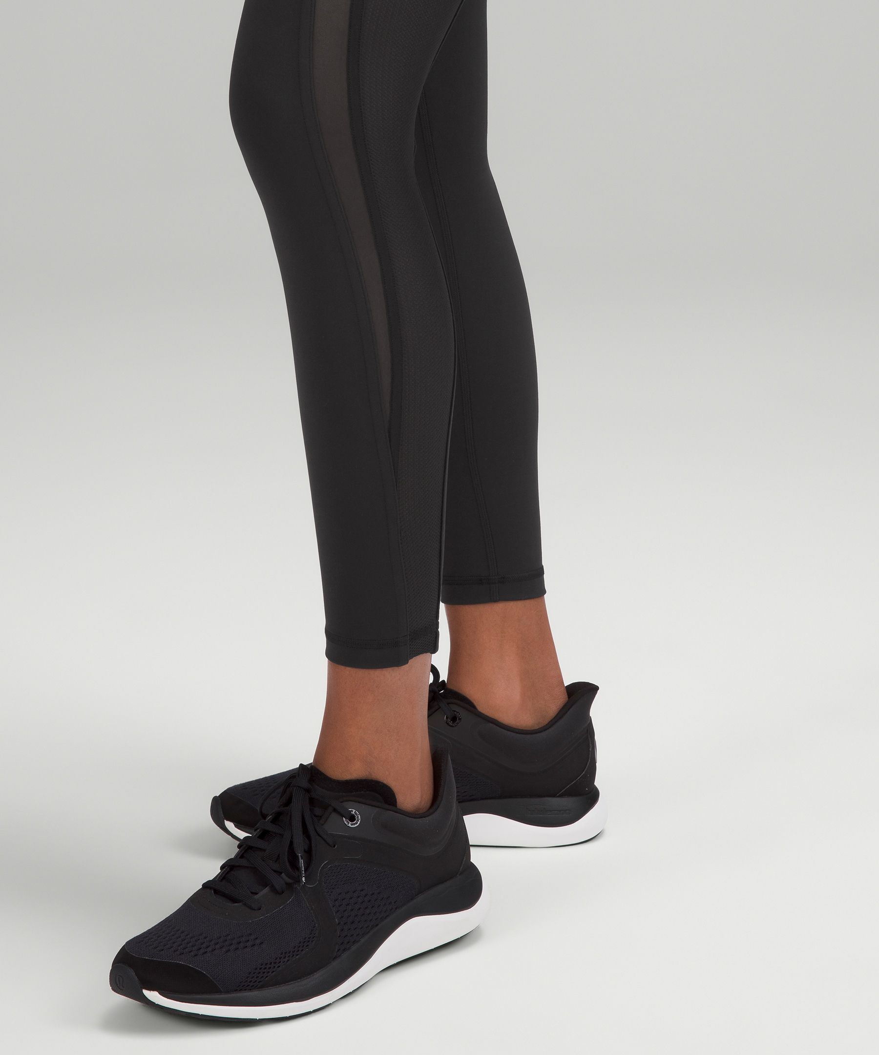 Lululemon Inspire Tight II (Mesh) - Heathered Black / Very Light Flare /  Deep Coal Gray Size 4 - $46 (64% Off Retail) - From revivalmdc