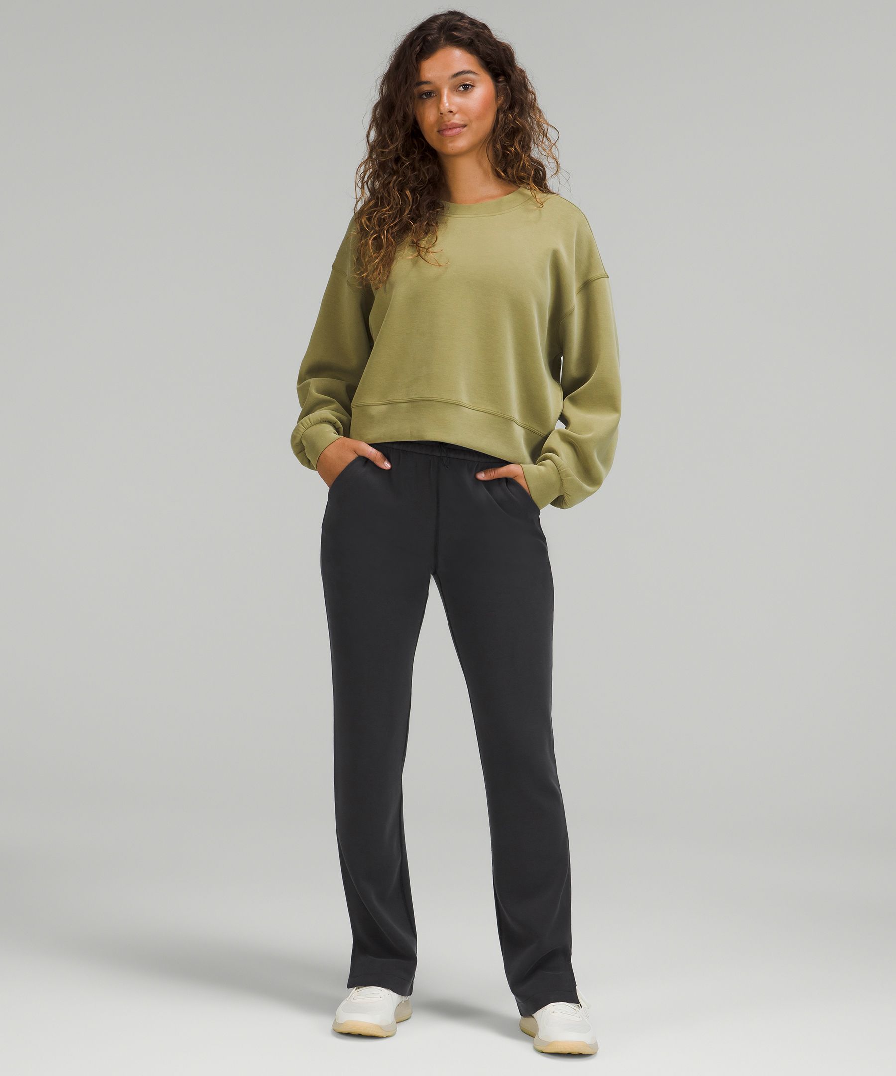 Super Mini Haul/Try On - Brushed Softstreme Split-Hem High-Rise Pant Black  (6) : r/lululemon