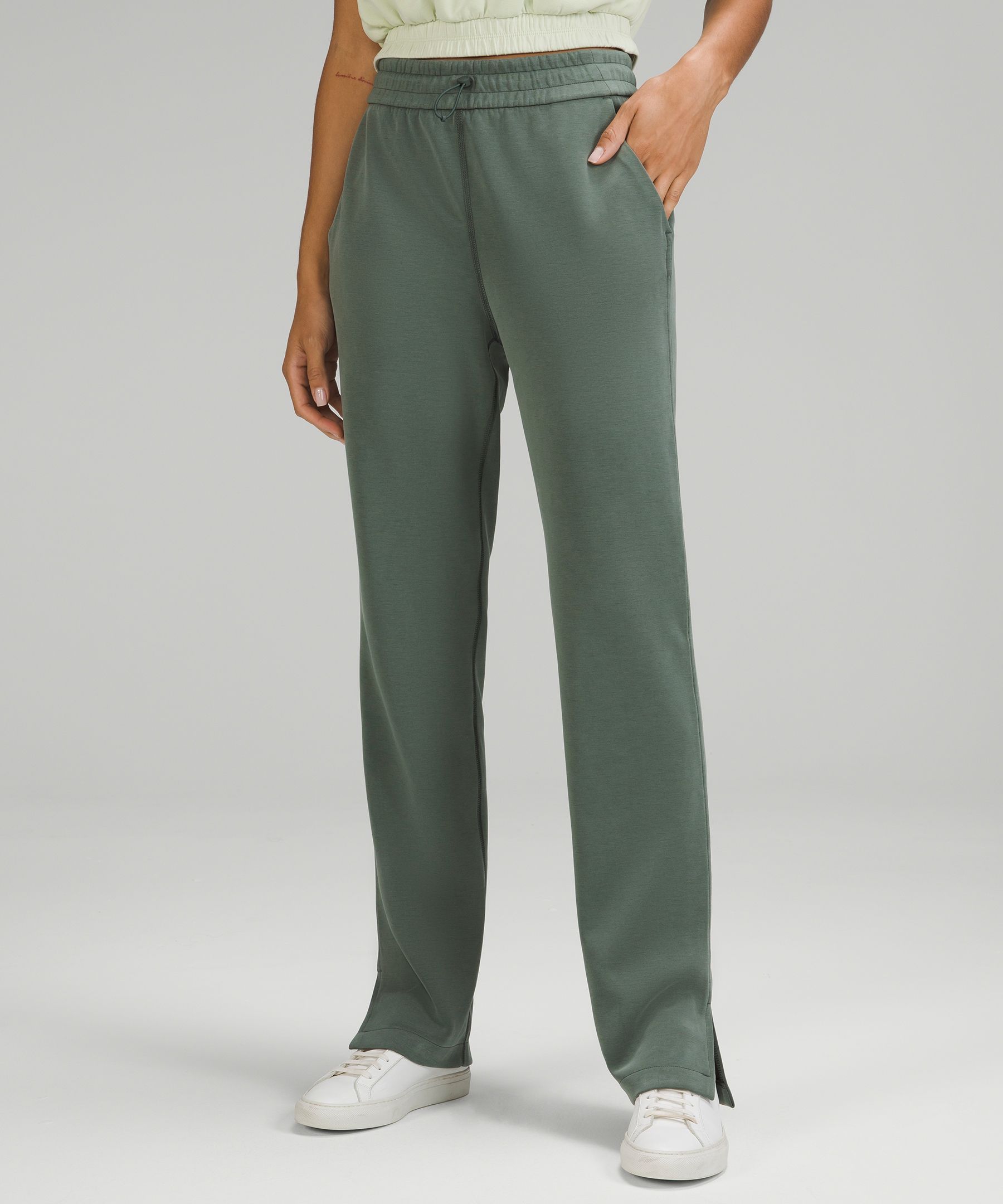 Lululemon Brushed Softstreme Split-hem High-rise Pants