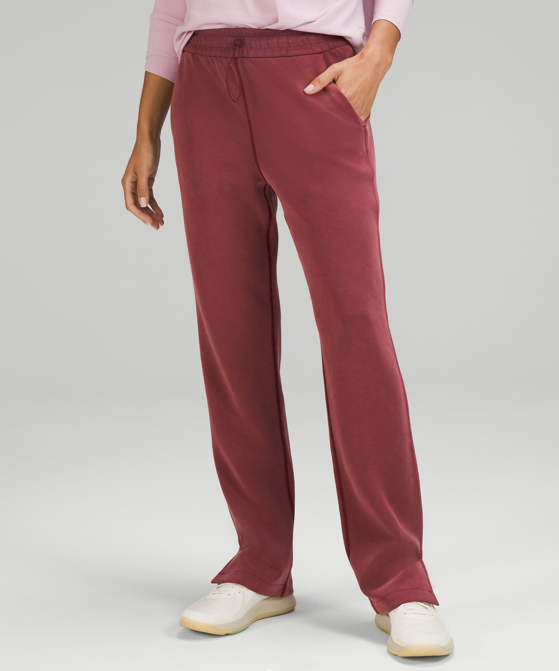 Lululemon Brushed Softstreme Split-Hem High-Rise Pant - Smoked