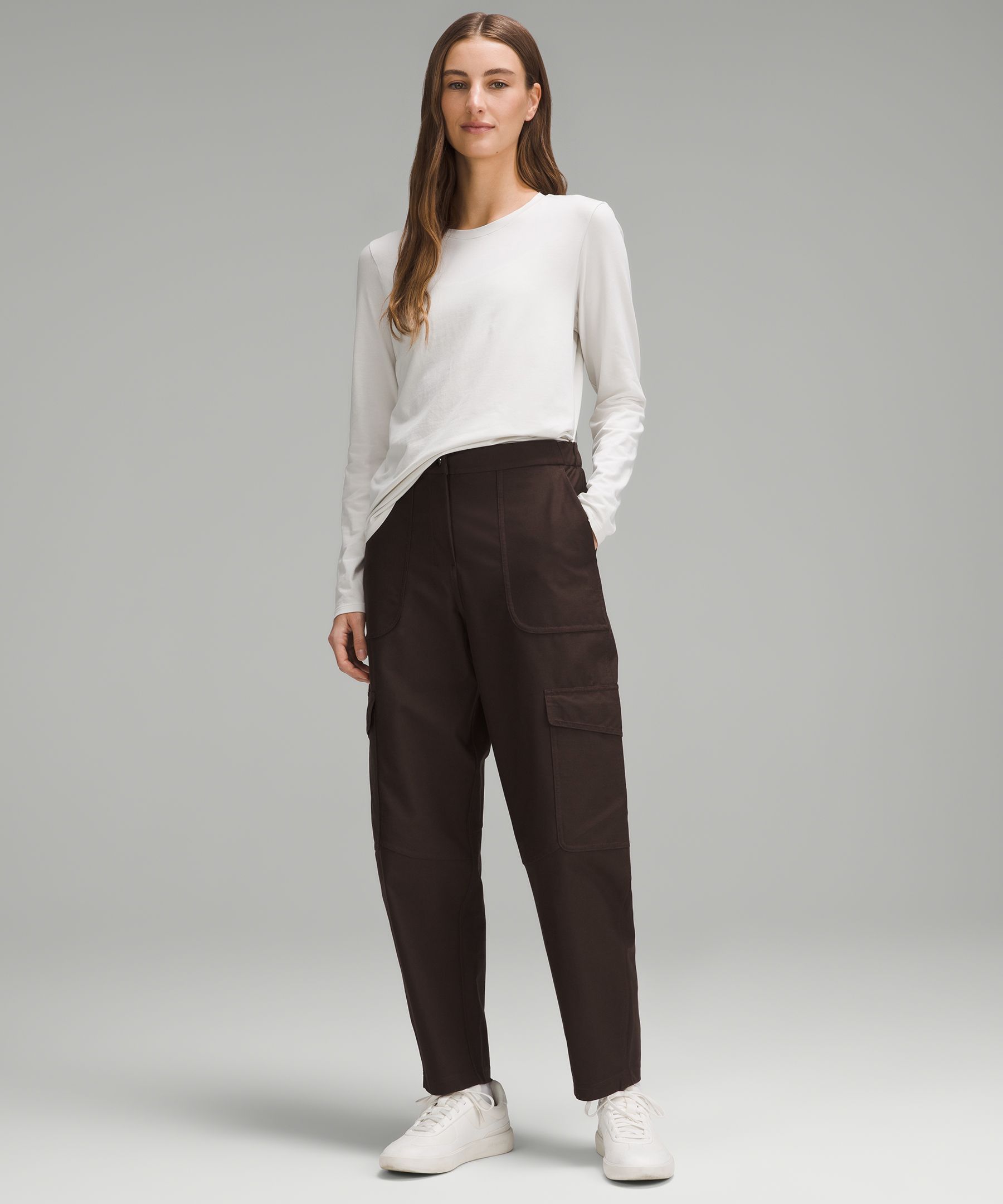 Trousers Lululemon Black size 6 US in Cotton - 29767225