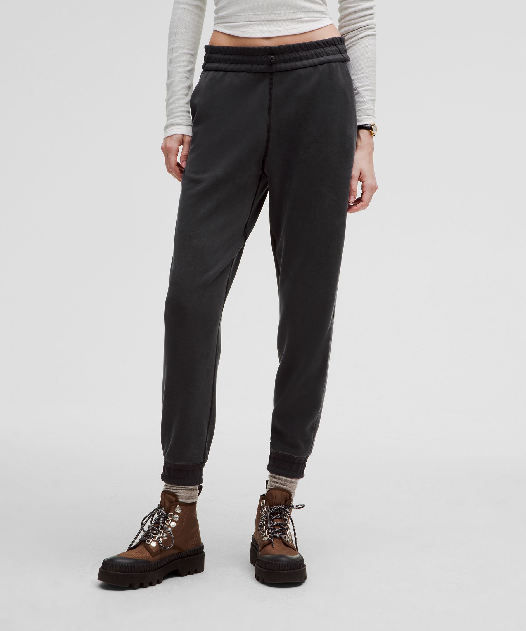 Brushed Softstreme High-Rise Jogger - Black,Neutral