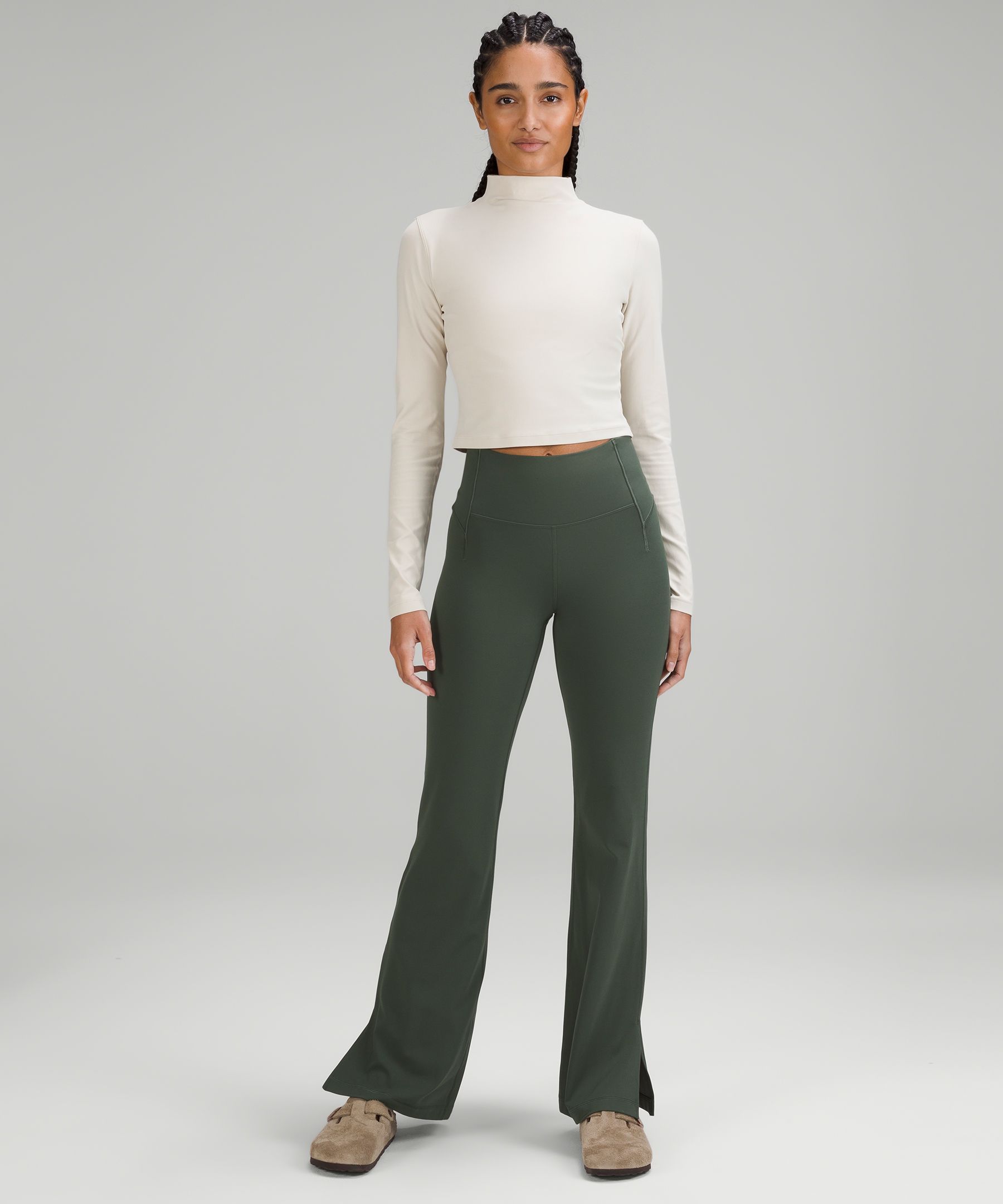 Groove High-Rise Split-Hem Flared Pant