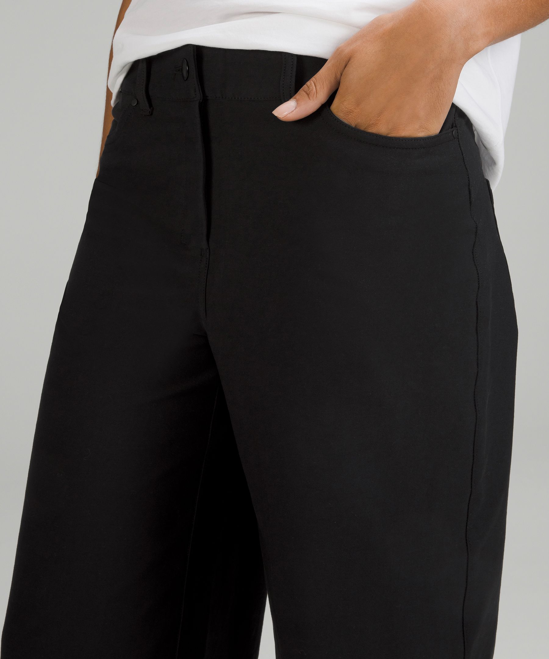 City Sleek 5 Pocket High-Rise Wide-Leg Pant Full Length *Light Utilitech