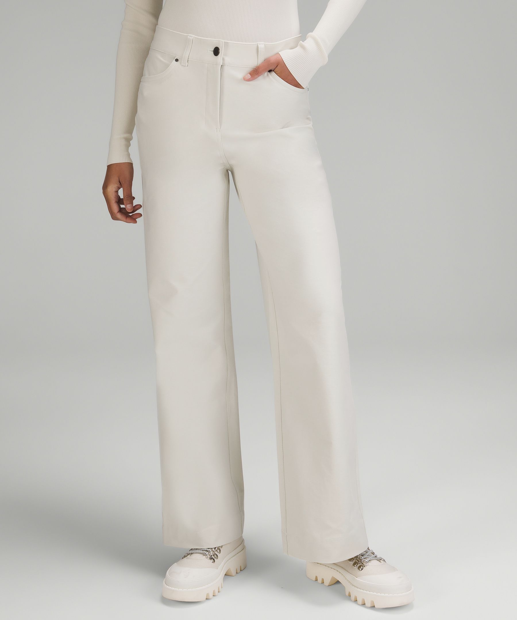 City Sleek 5 Pocket High-Rise Wide-Leg Pant Full Length *Light