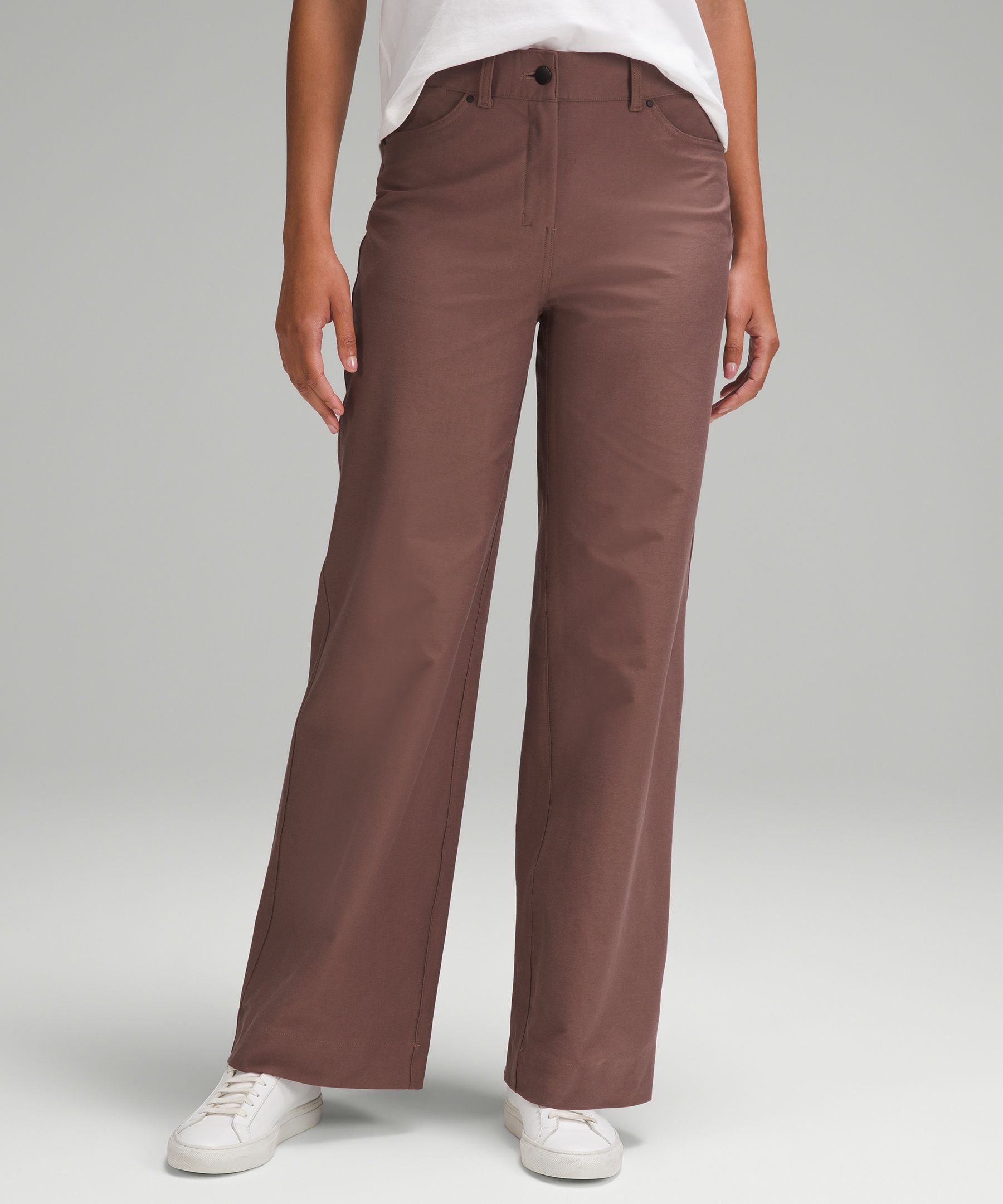 Buy Lululemon City Sleek 5 Pocket Wide-leg High Rise 7/8 Length Pant -  Yellow At 22% Off