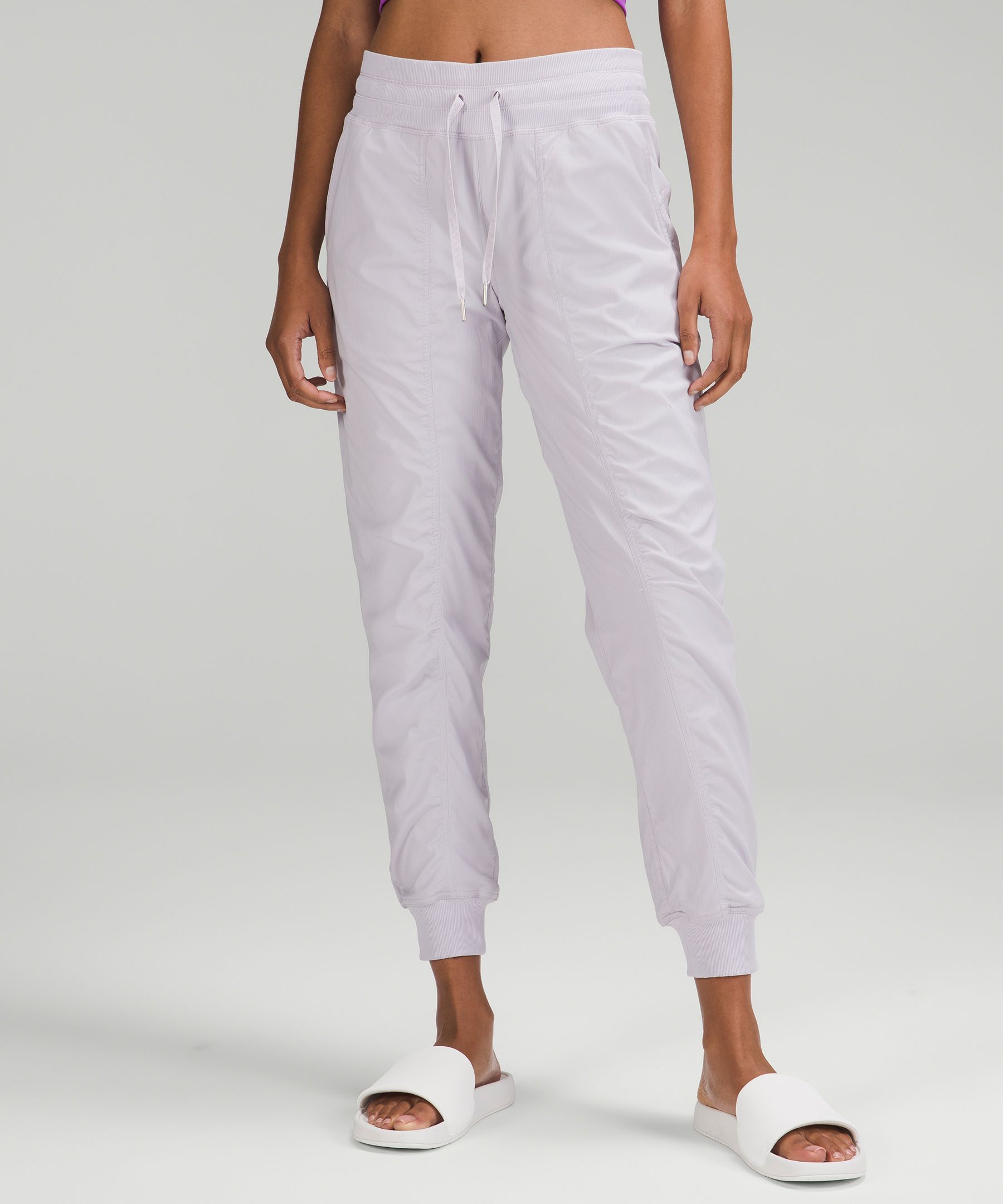 Lululemon Dance Studio Lined Mid-rise Joggers In Faint Lavender