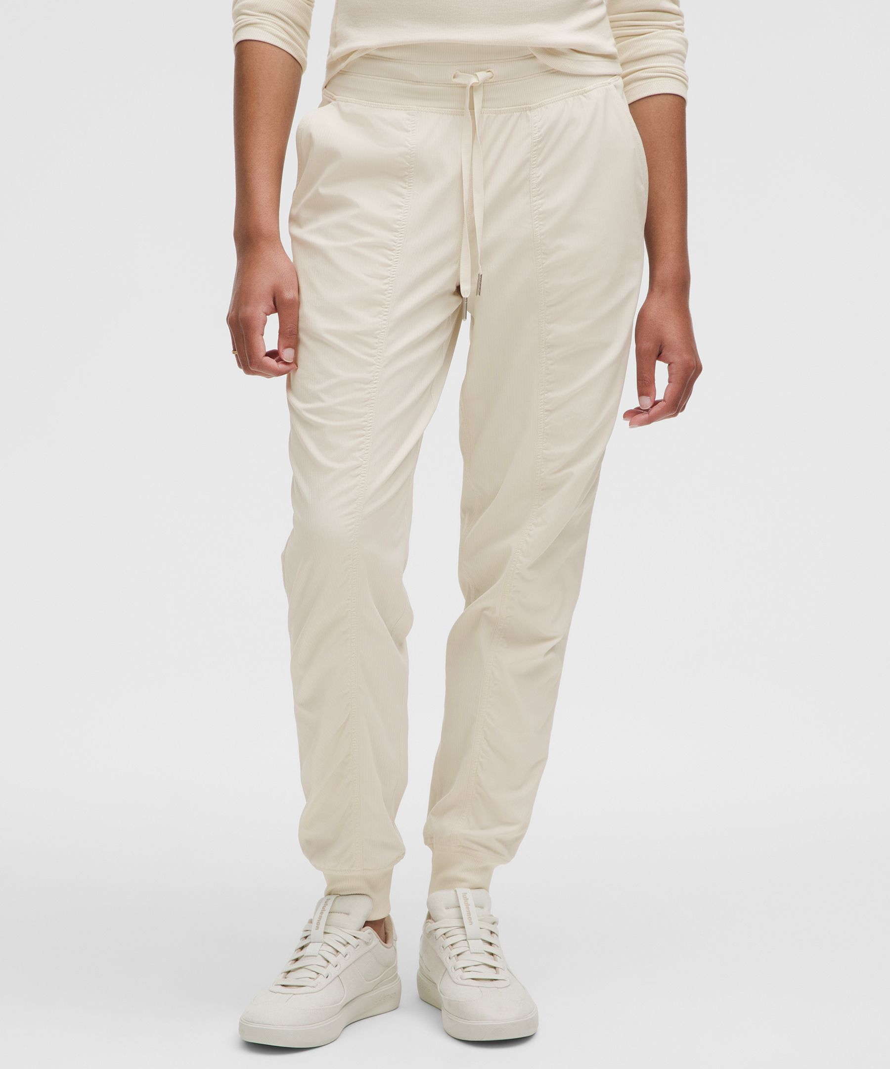 Dance Studio Mid-Rise Jogger Full Length - White