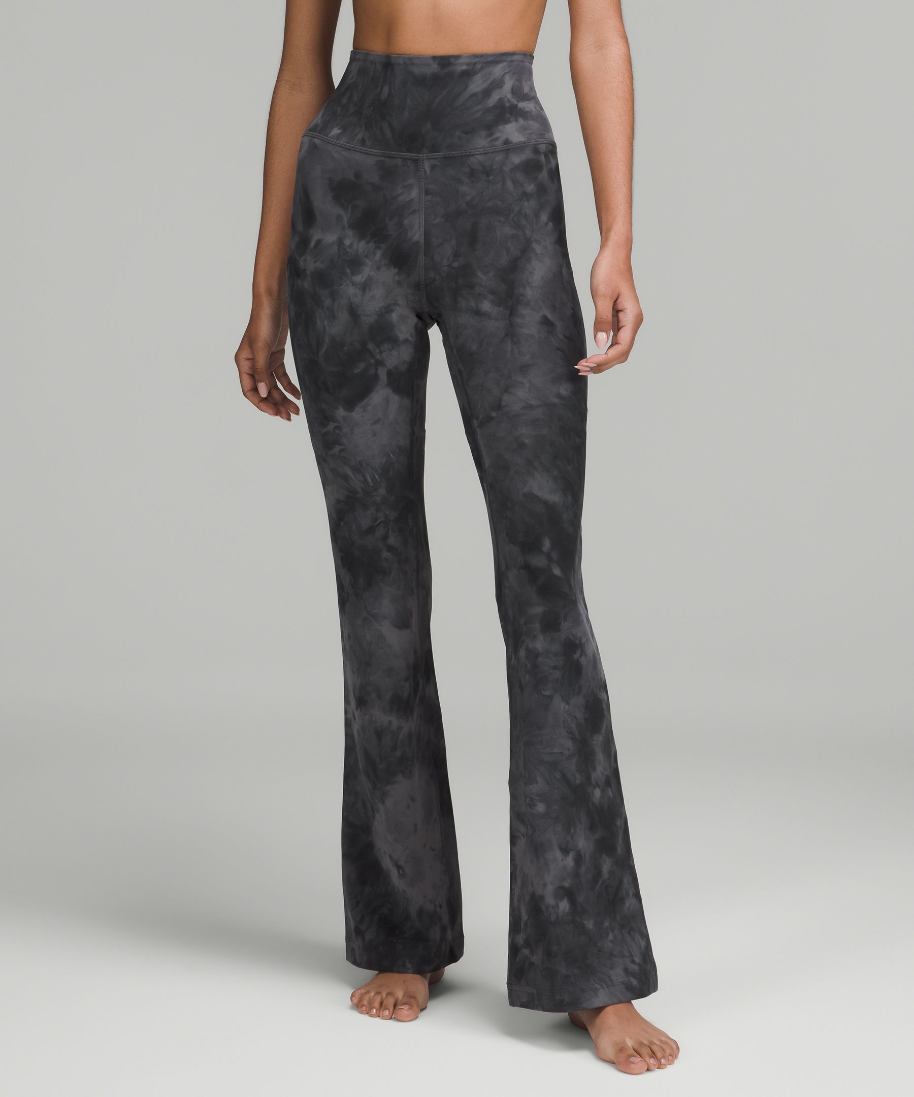 Express, Super High Waisted Flare Pant in Pitch Black