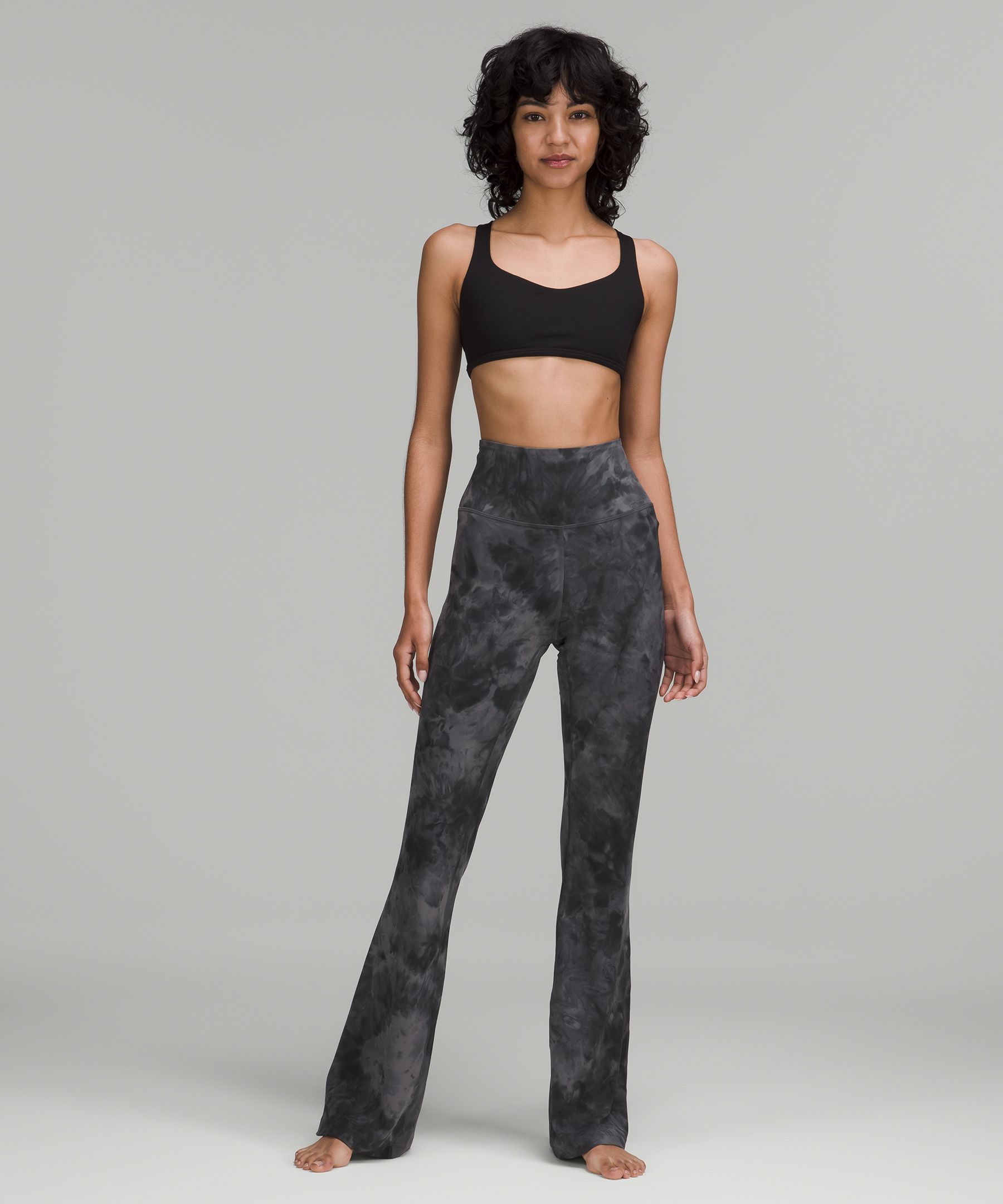 Express, Super High Waisted Flare Pant in Pitch Black