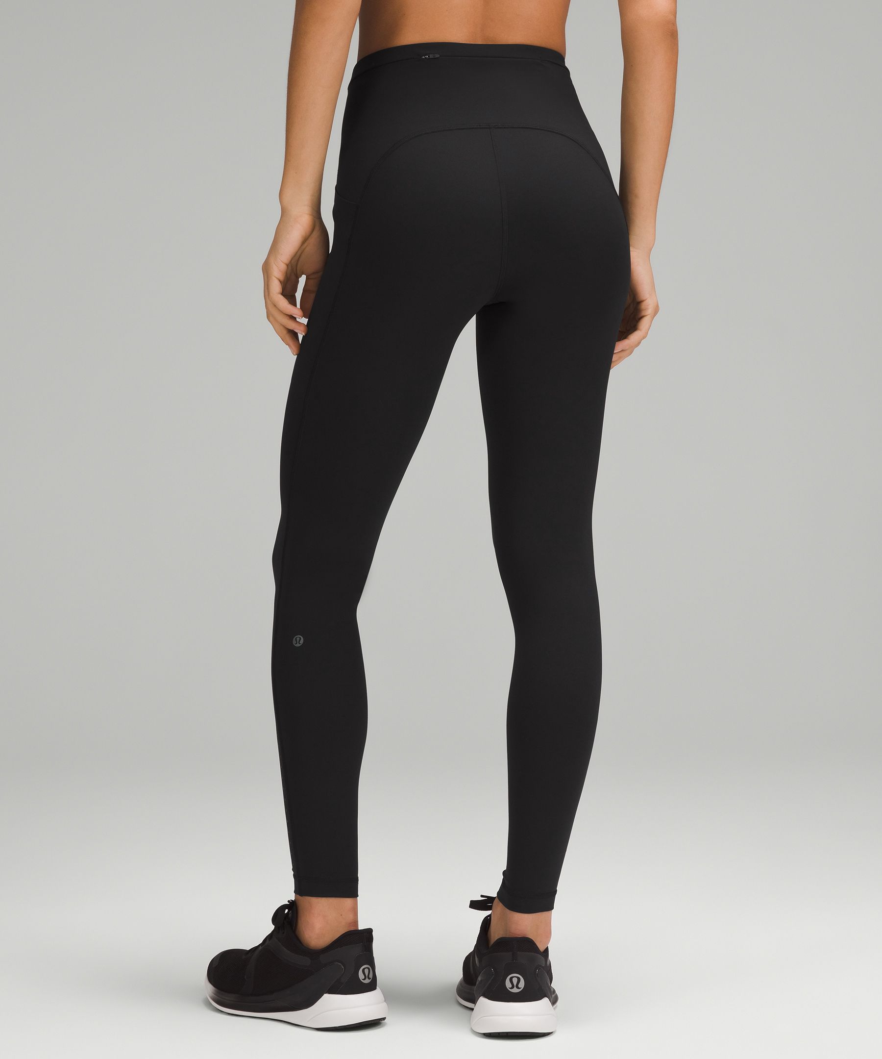 Lululemon Black/Gray Fast And Free Crop High Rise Leggings - Size 4 –  Queens Exchange Consignment Boutique