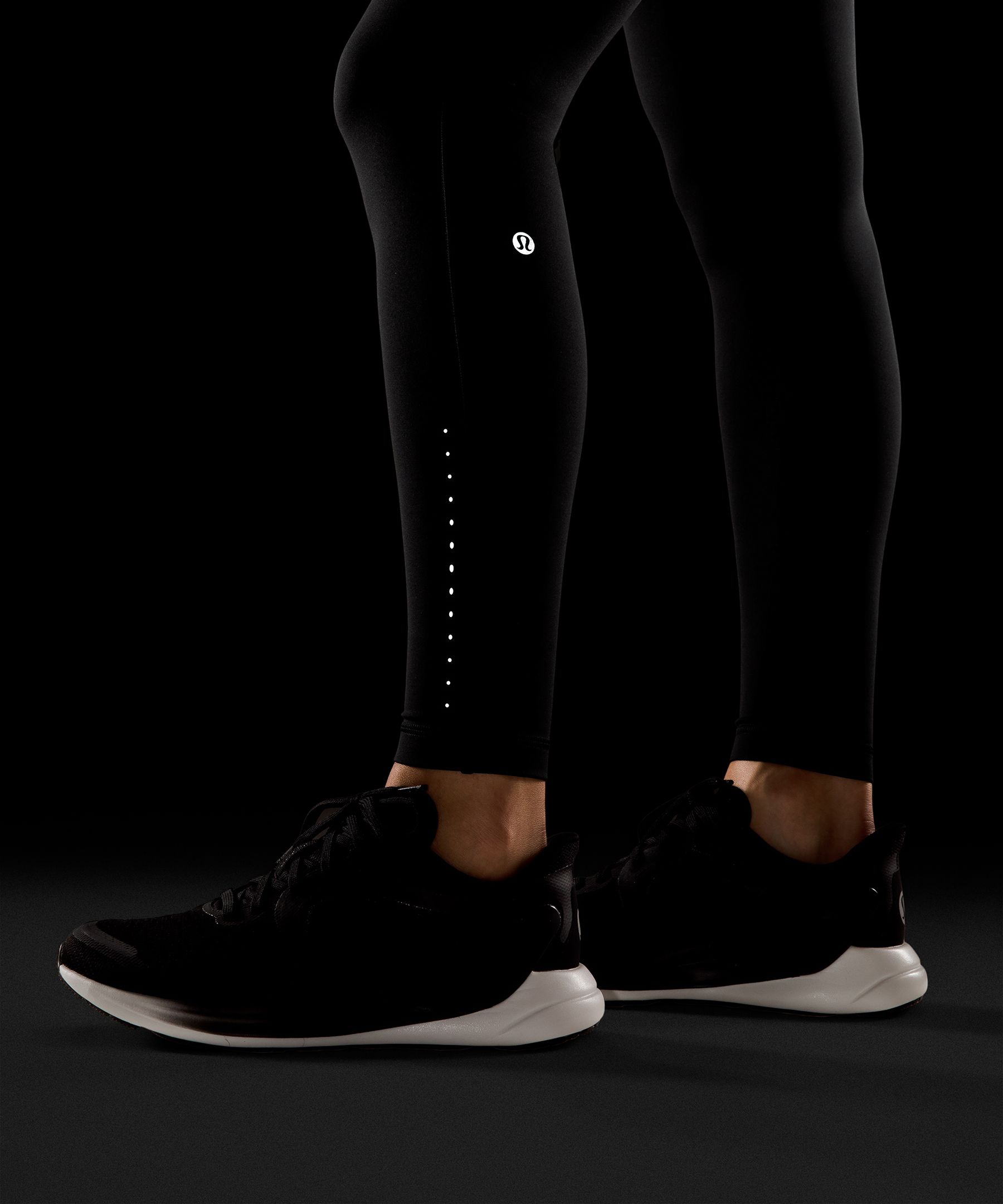 Lululemon Athletica Swift Speed High Rise Tight Leggings in Speckle Trail  Black