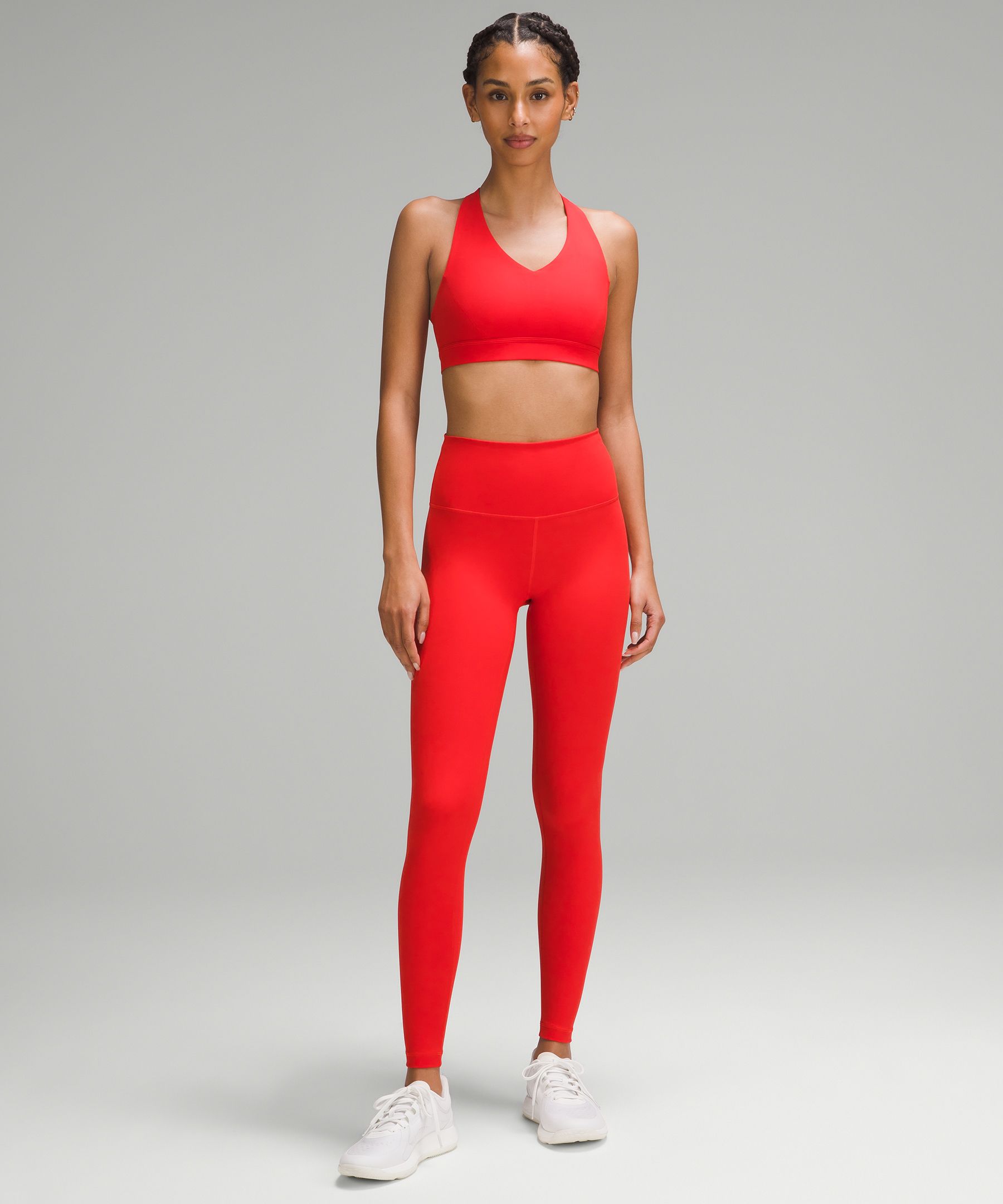Lululemon Align Crop Deep Rouge Burgundy Red Yoga Fitness Woman’s Size 10