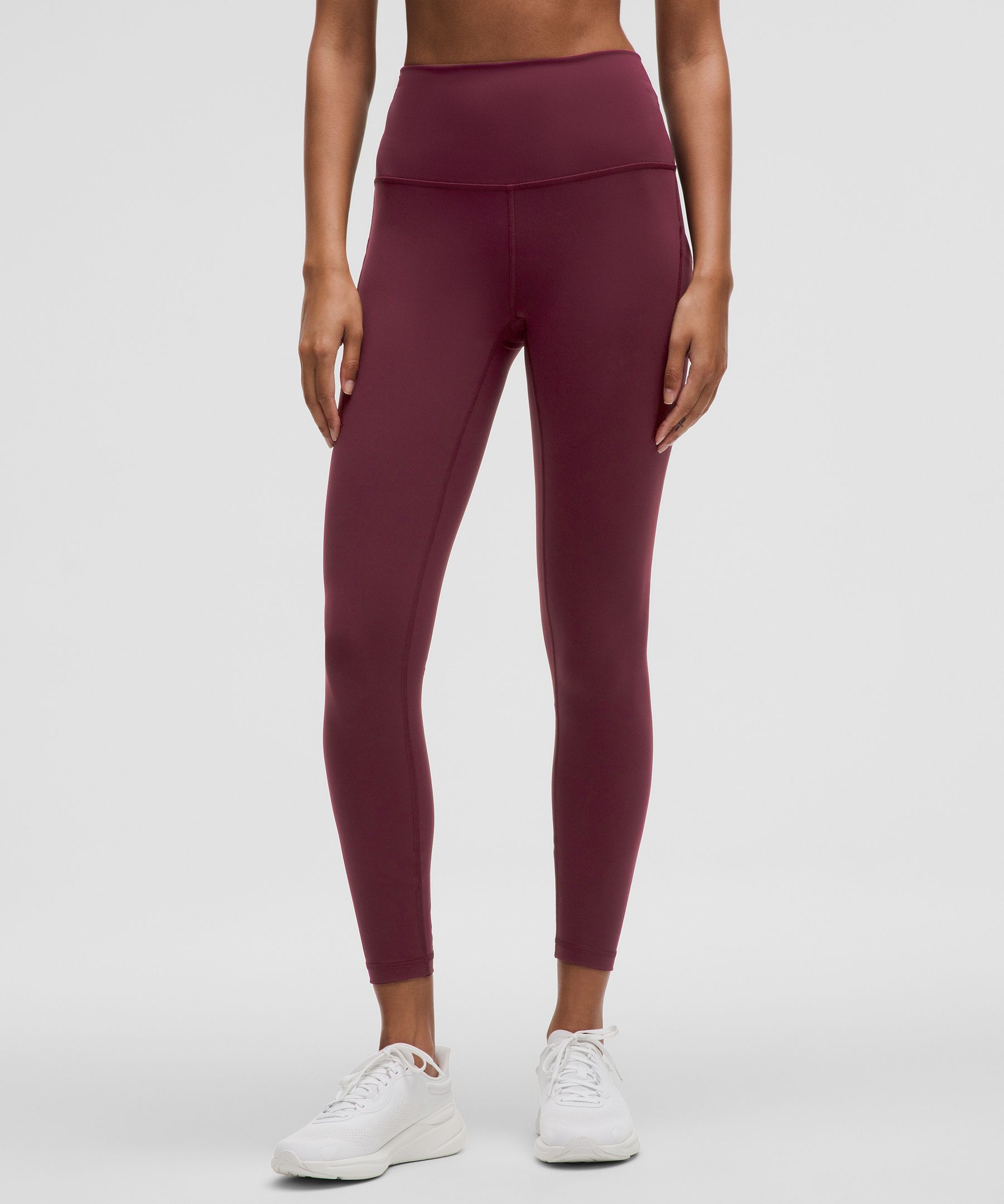 Wunder Train High-Rise Tight with Pockets 25" - Burgundy