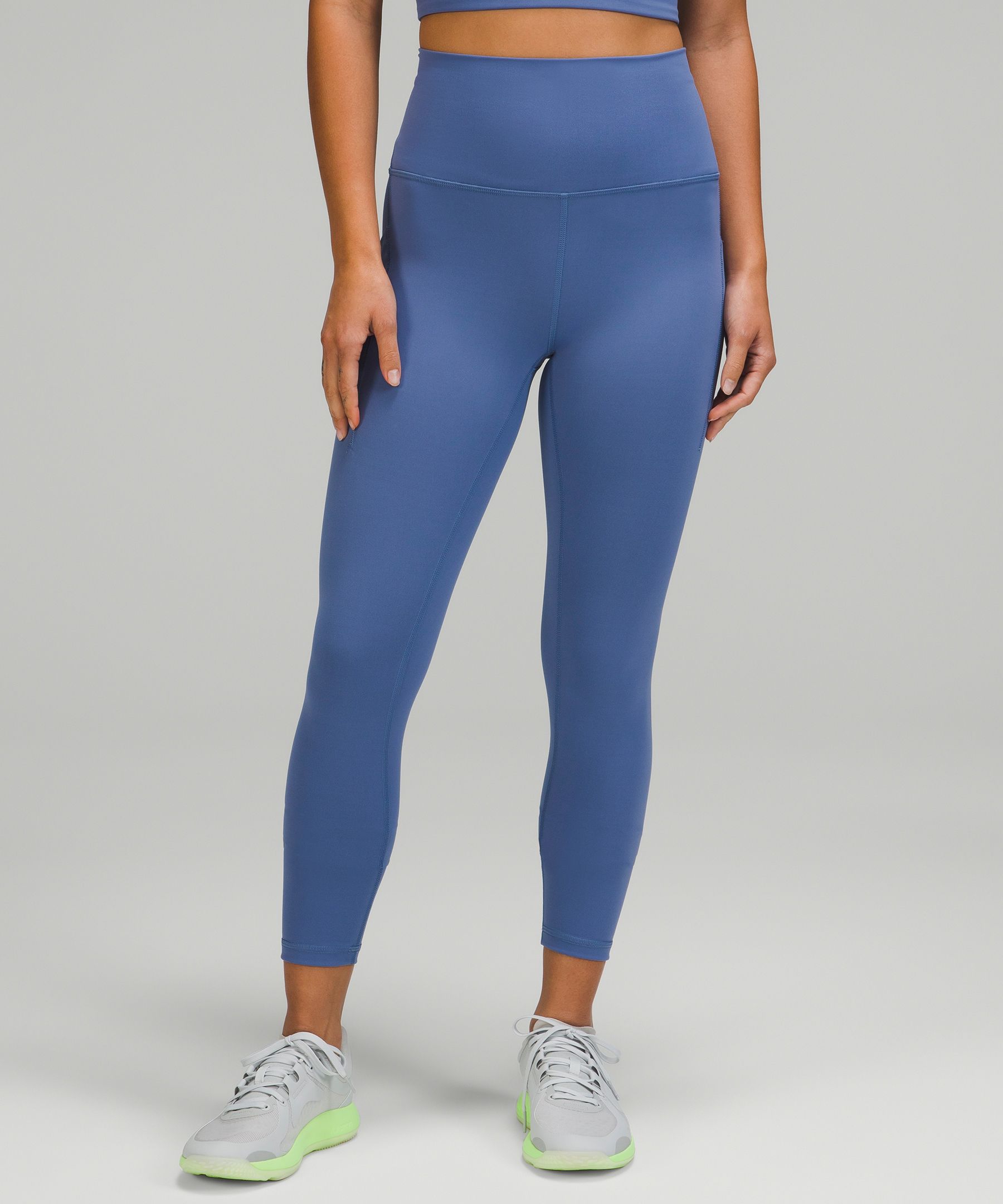 Lululemon Wunder Train High-rise Tights With Pockets 25 In Water Drop