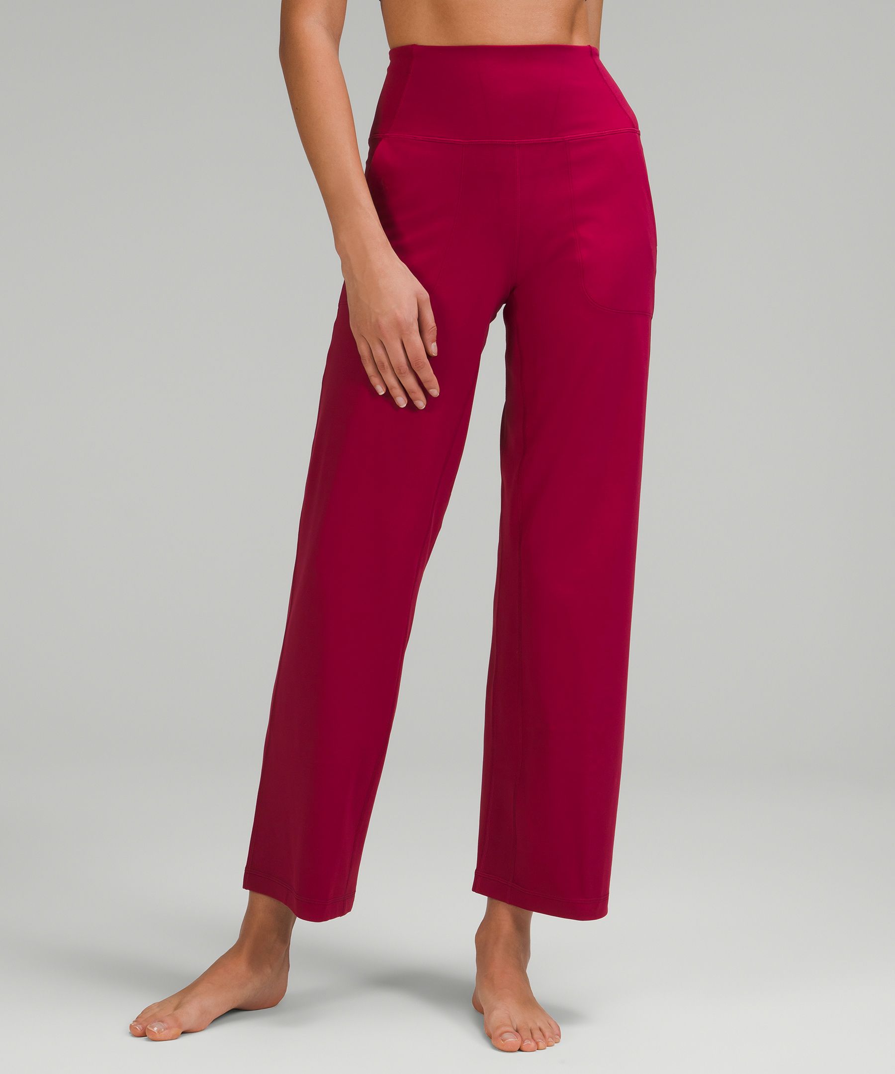 Align high rise wide leg pant, short. I think I'm late to the