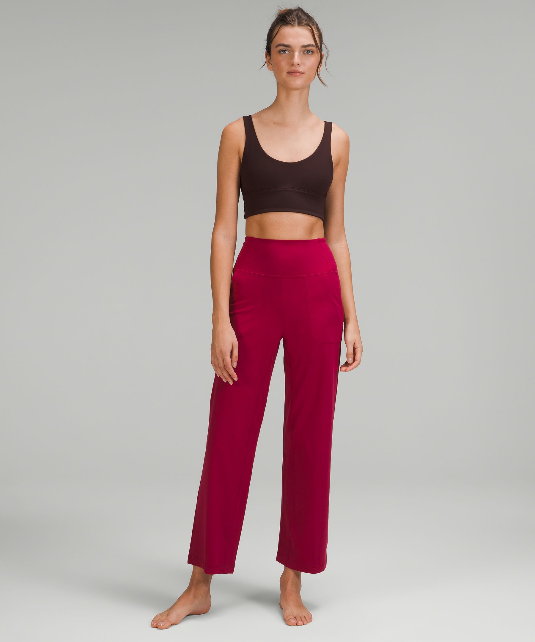 Align high rise wide leg pant, short. I think I'm late to the