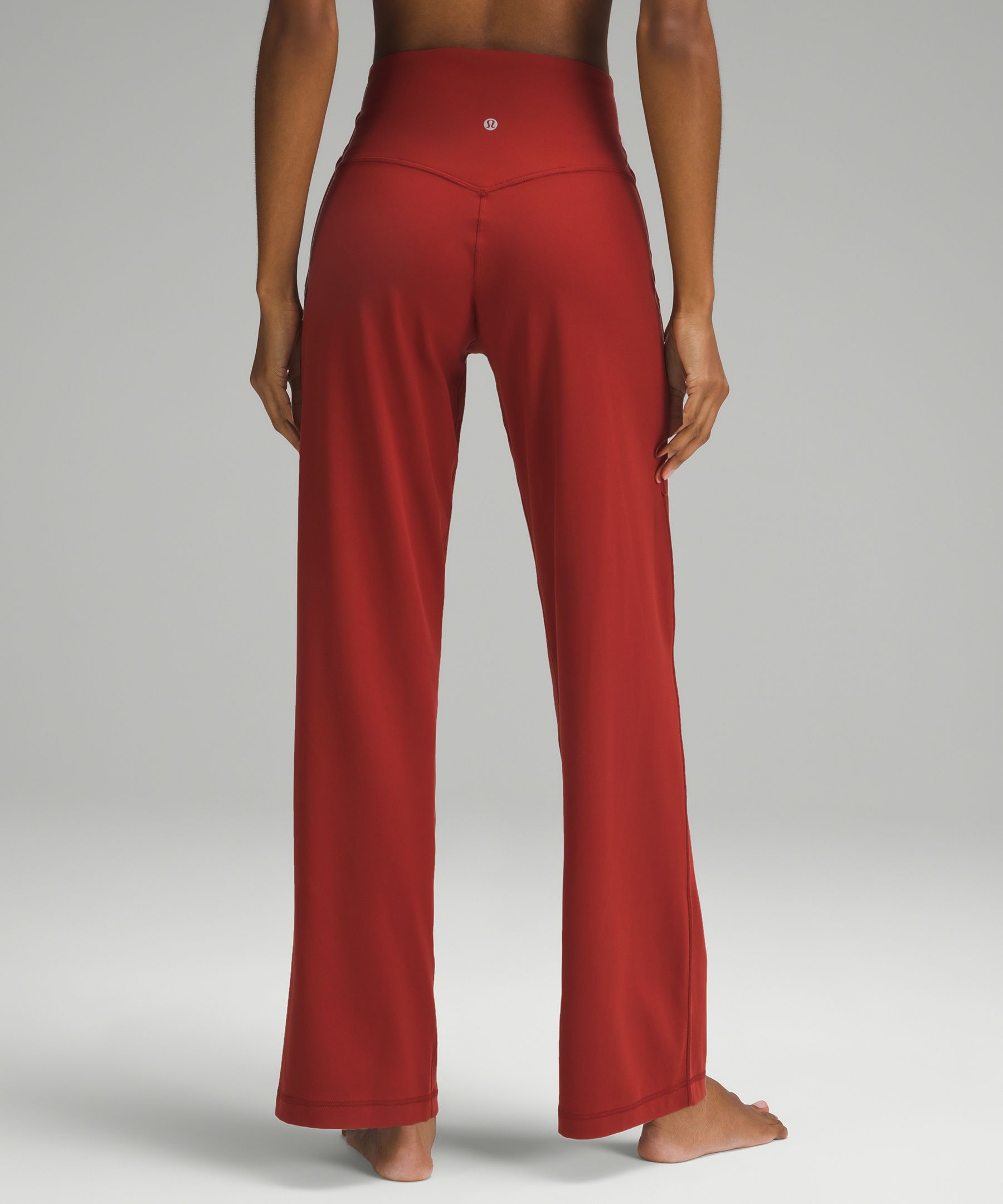 NWT Lululemon Women Red Merlot Align Wide Leg 23 Super High Rise