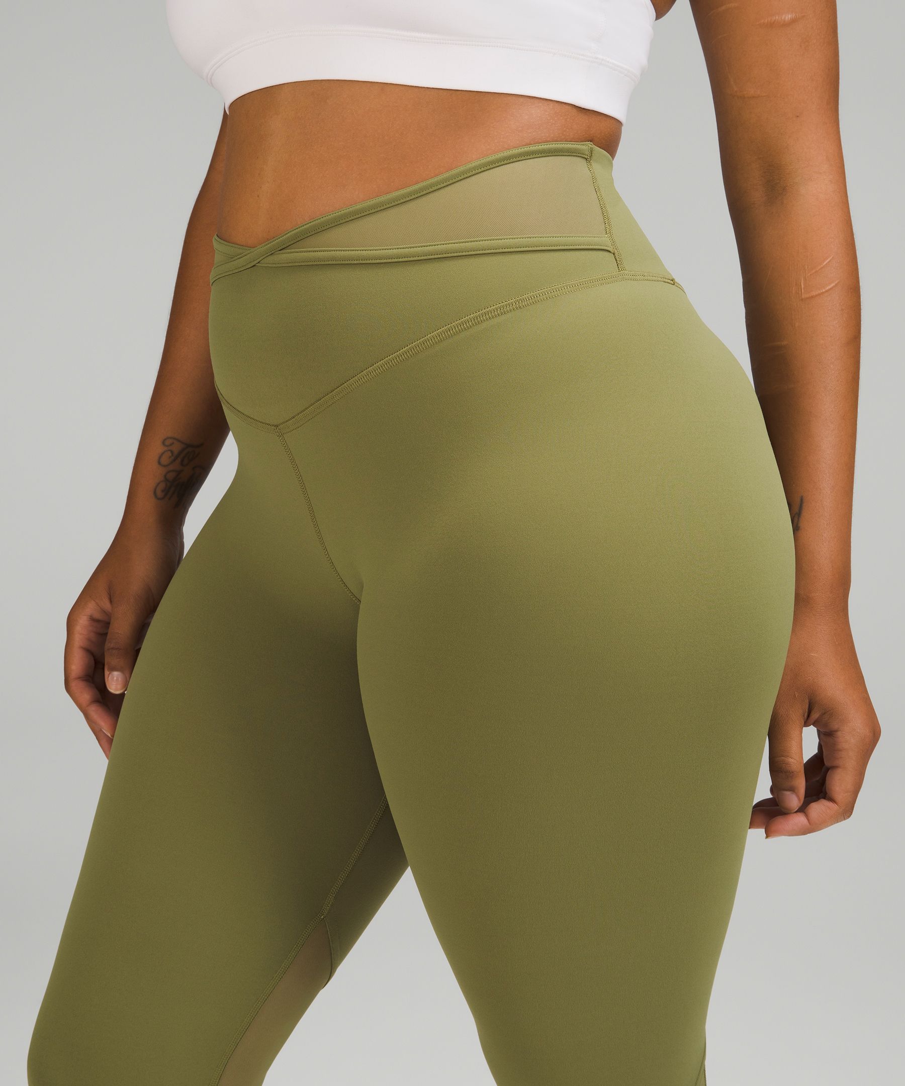 Lululemon criss cross mesh leggings best sale